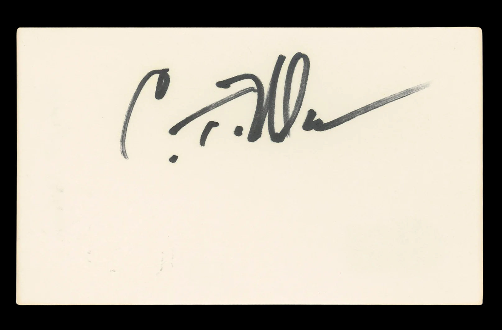 Craig T. Nelson Coach Authentic Signed 3x5 Index Card Autographed BAS #BL96463