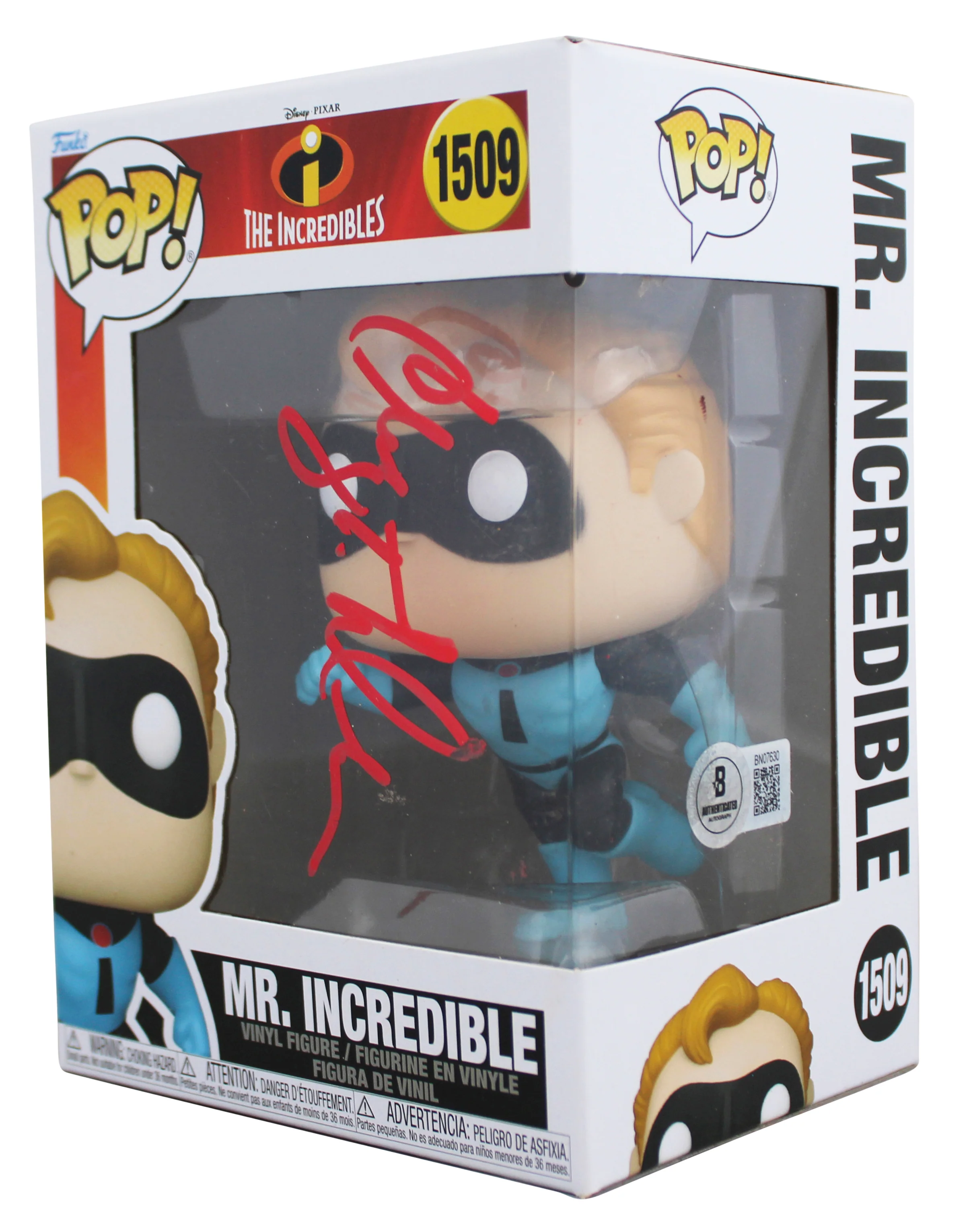 Craig T. Nelson Signed Mr. Incredible #1509 Funko Pop Vinyl Figure BAS #BN07630 - Image 3
