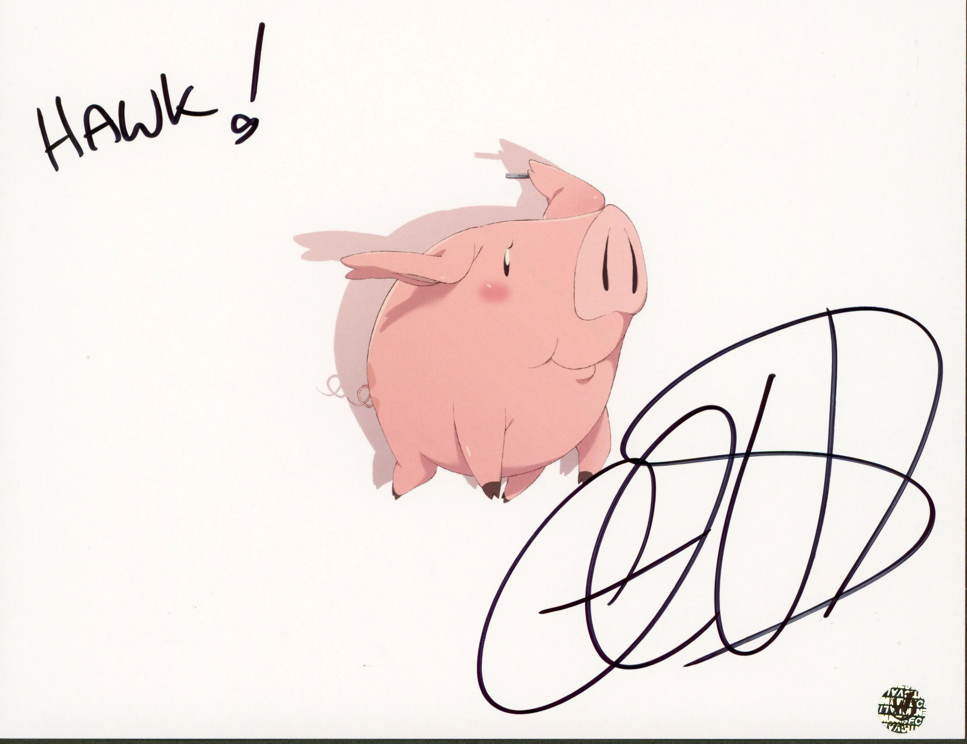 Cristina Vee Seven Deadly Sins "Hawk!" Signed 8.5x11 Photo Wizard World - Image 2