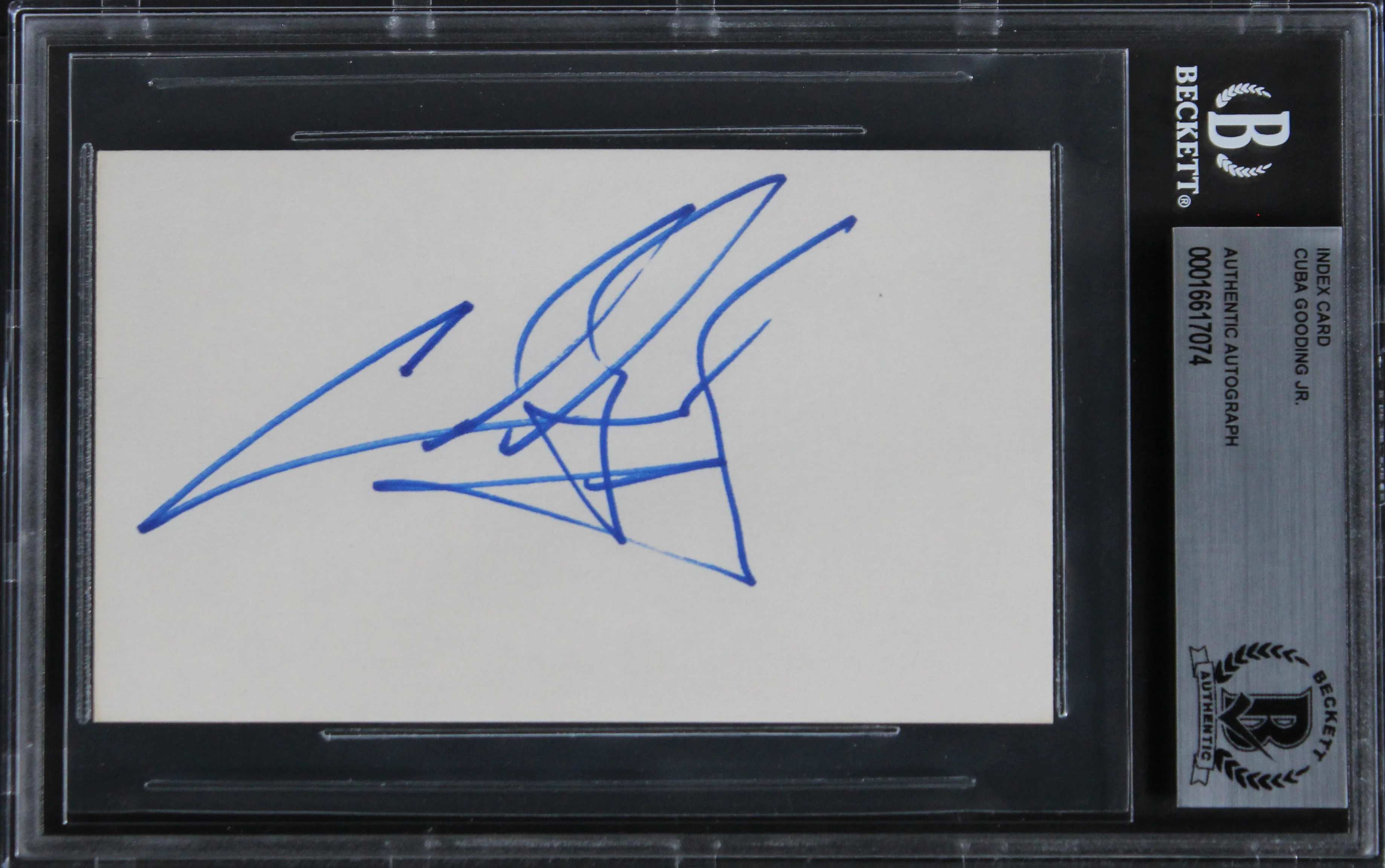 Cuba Gooding Jr. Boyz N The Hood Authentic Signed 3x5 Index Card BAS Slabbed