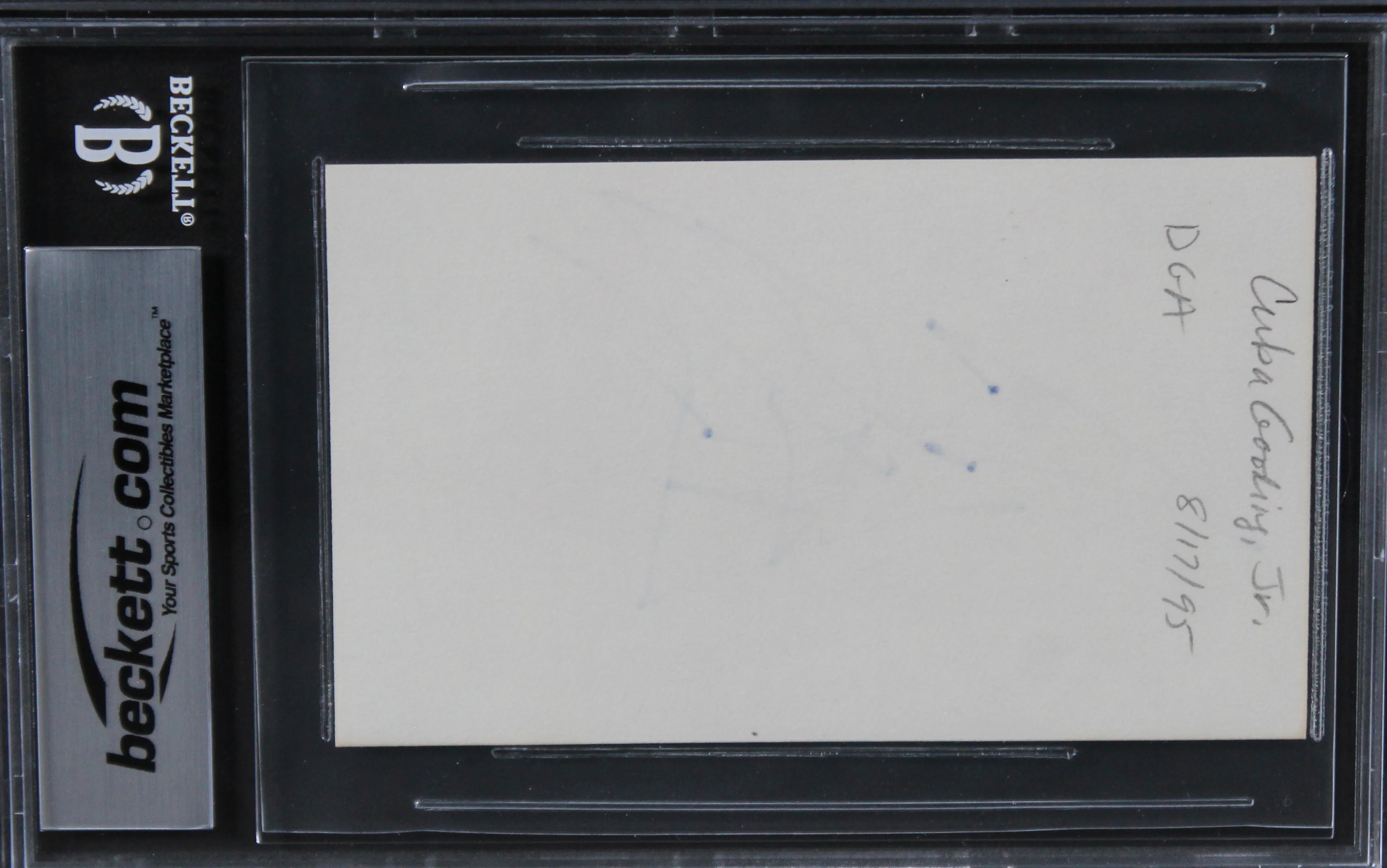 Cuba Gooding Jr. Boyz N The Hood Authentic Signed 3x5 Index Card BAS Slabbed - Image 3