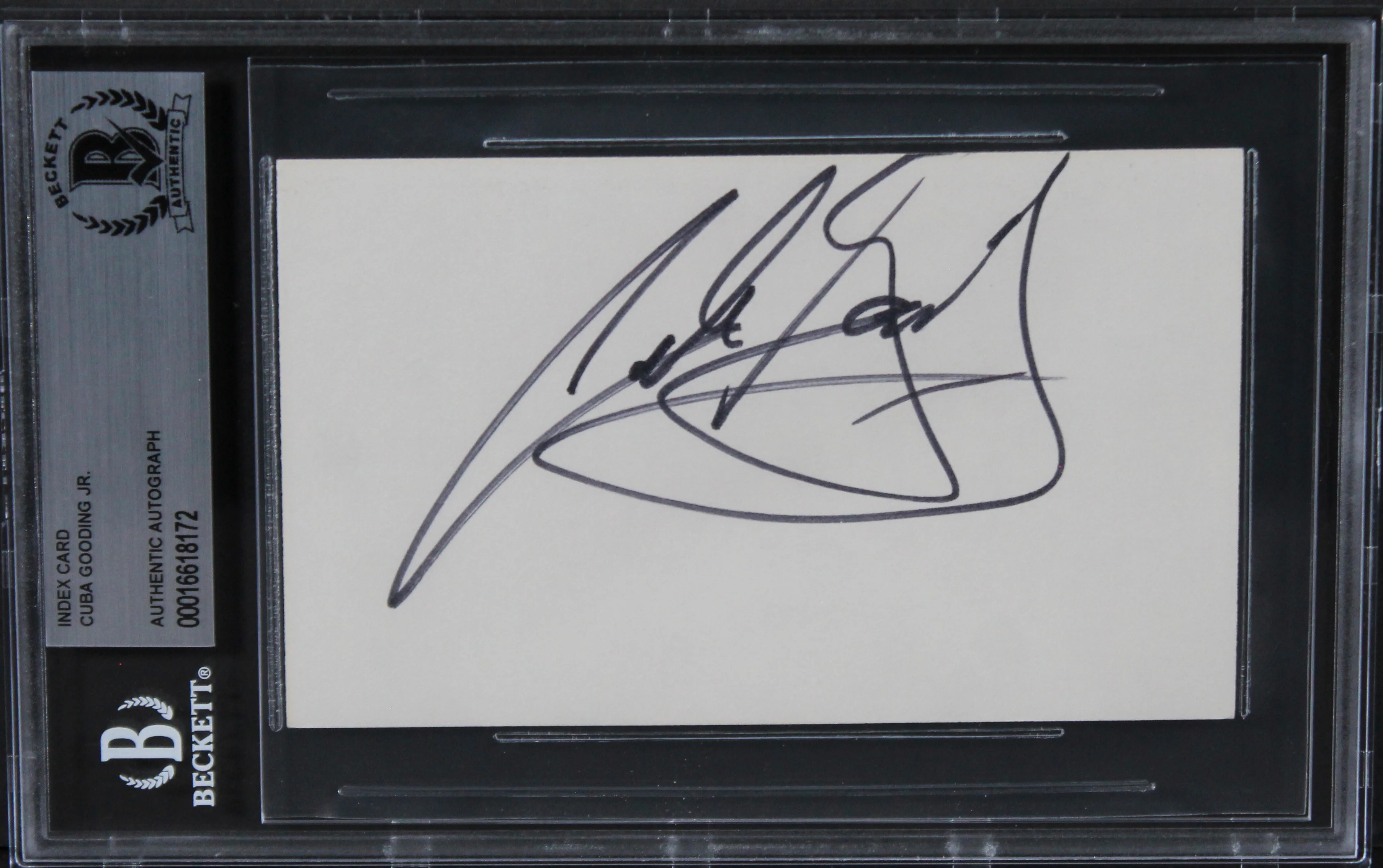 Cuba Gooding Jr. Boyz N The Hood Authentic Signed 3x5 Index Card BAS Slabbed 3 - Image 2