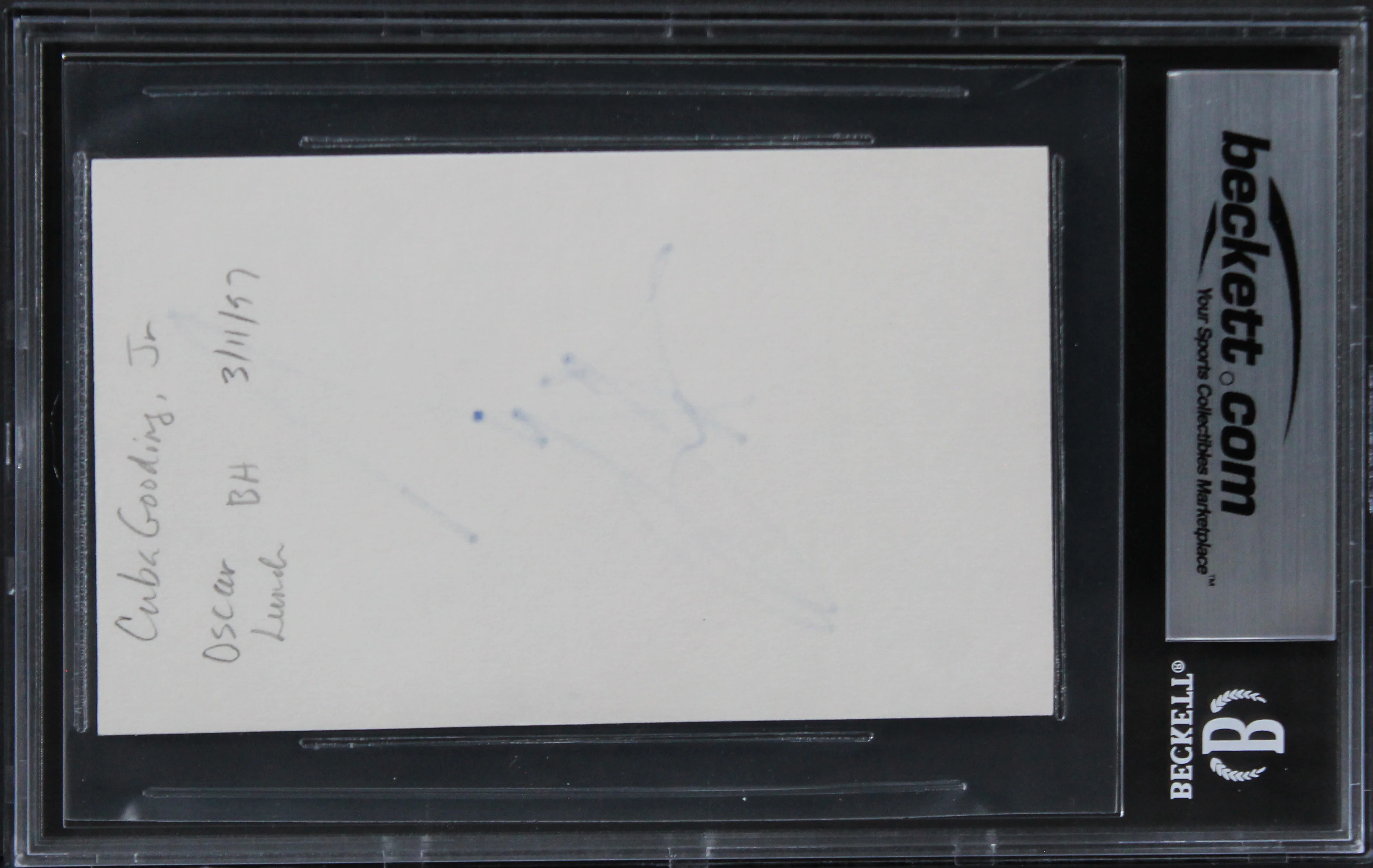 Cuba Gooding Jr. Boyz N The Hood Authentic Signed 3x5 Index Card BAS Slabbed - Image 3