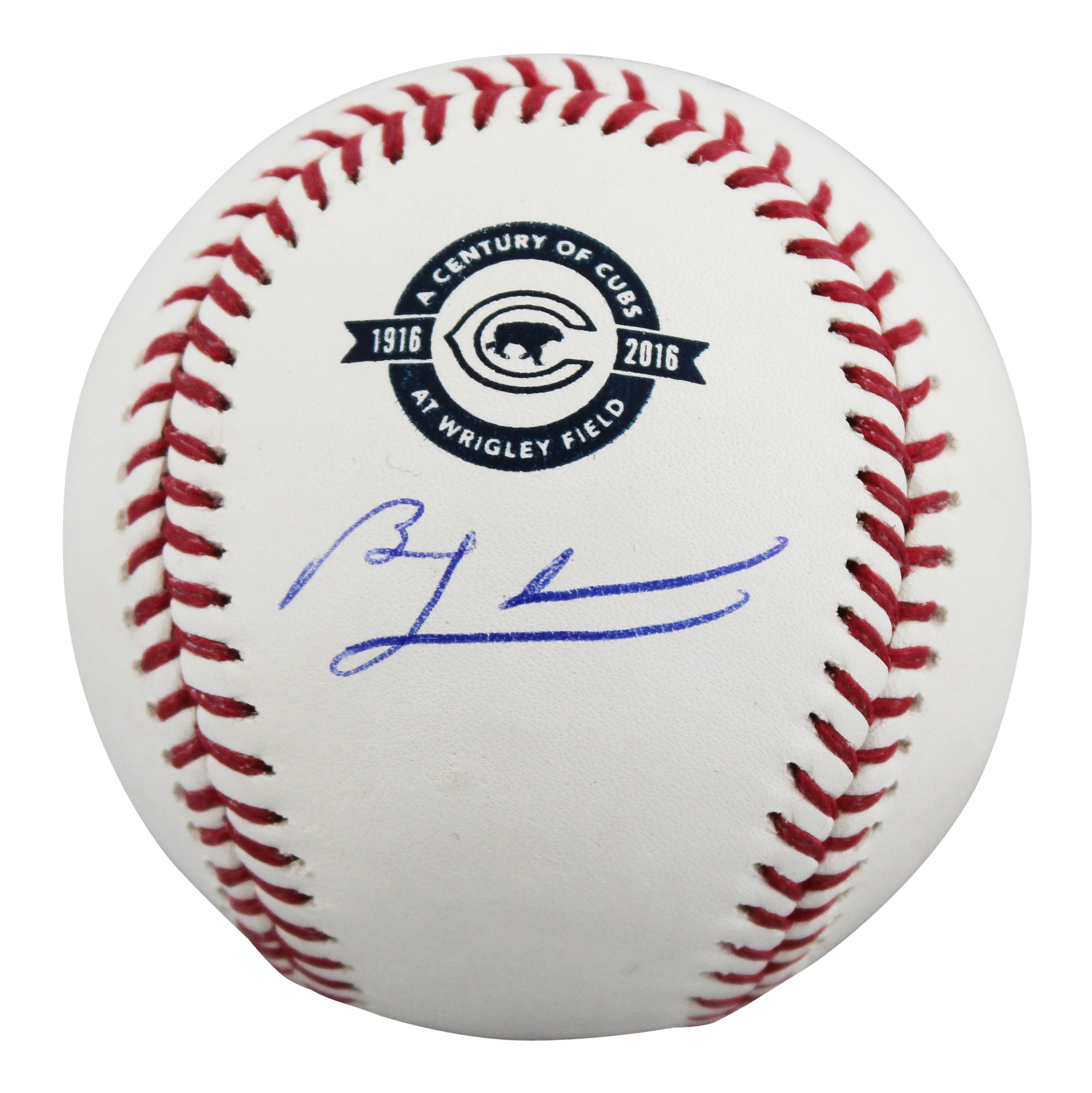 Cubs Ben Zobrist Signed A Century of Cubs Manfred OML Baseball BAS #BW72927 - Image 3