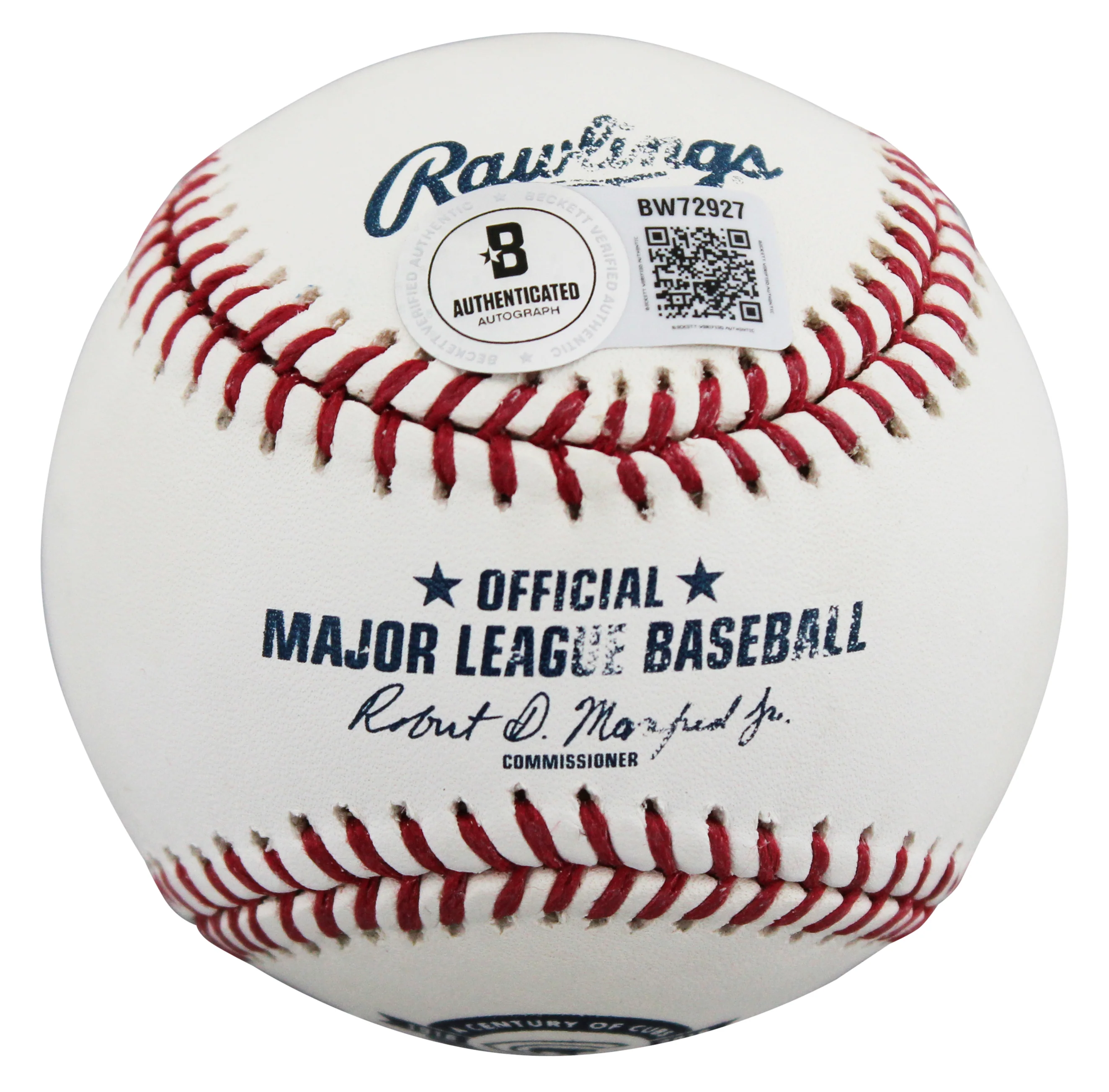 Cubs Ben Zobrist Signed A Century of Cubs Manfred OML Baseball BAS #BW72927 - Image 8