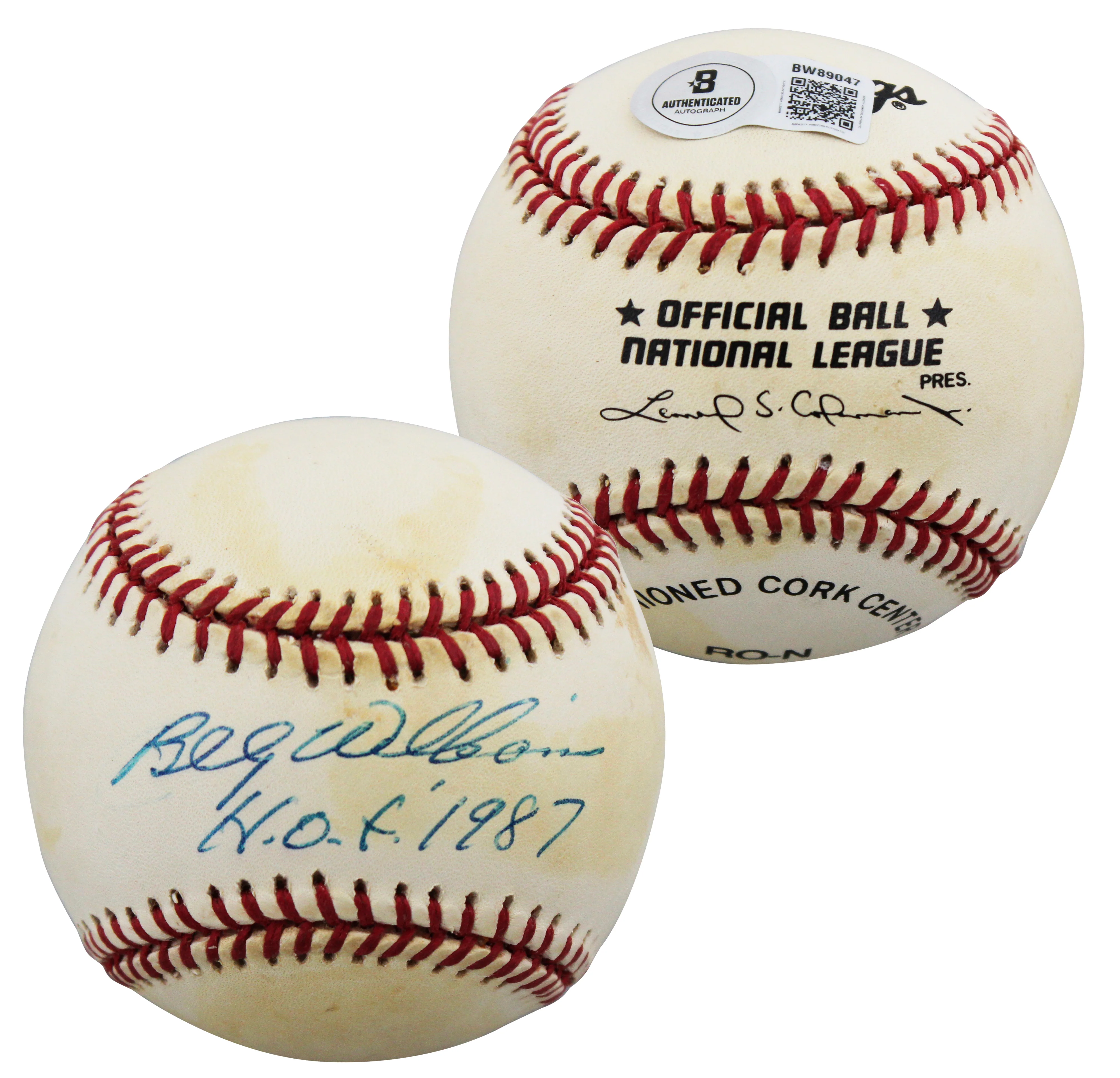 Cubs Billy Williams "HOF 87" Authentic Signed Coleman ONL Baseball BAS #BW89047