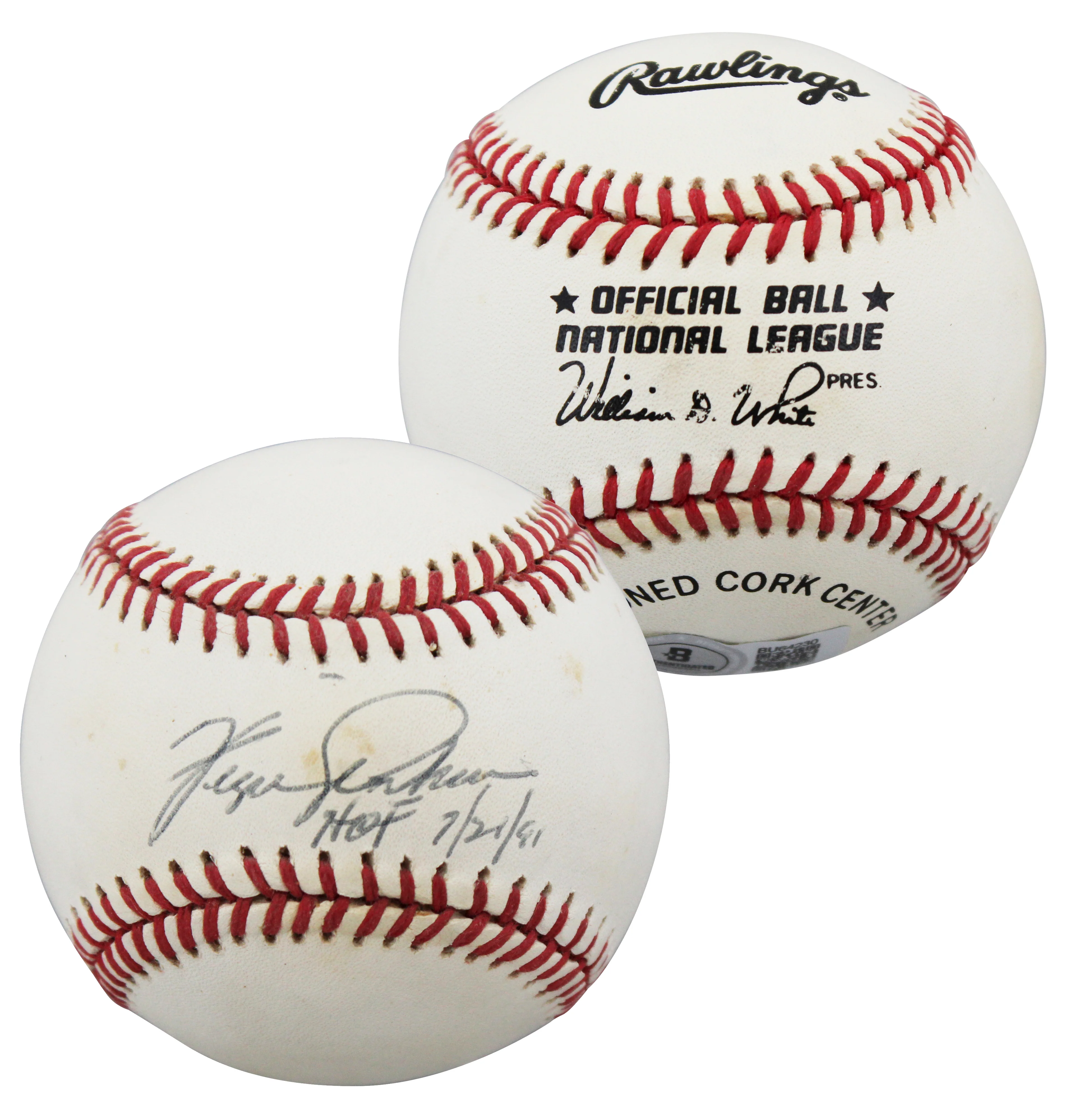 Cubs Fergie Jenkins "HOF 7/21/81" Signed William White ONL Baseball BAS #BU64230 - Image 2