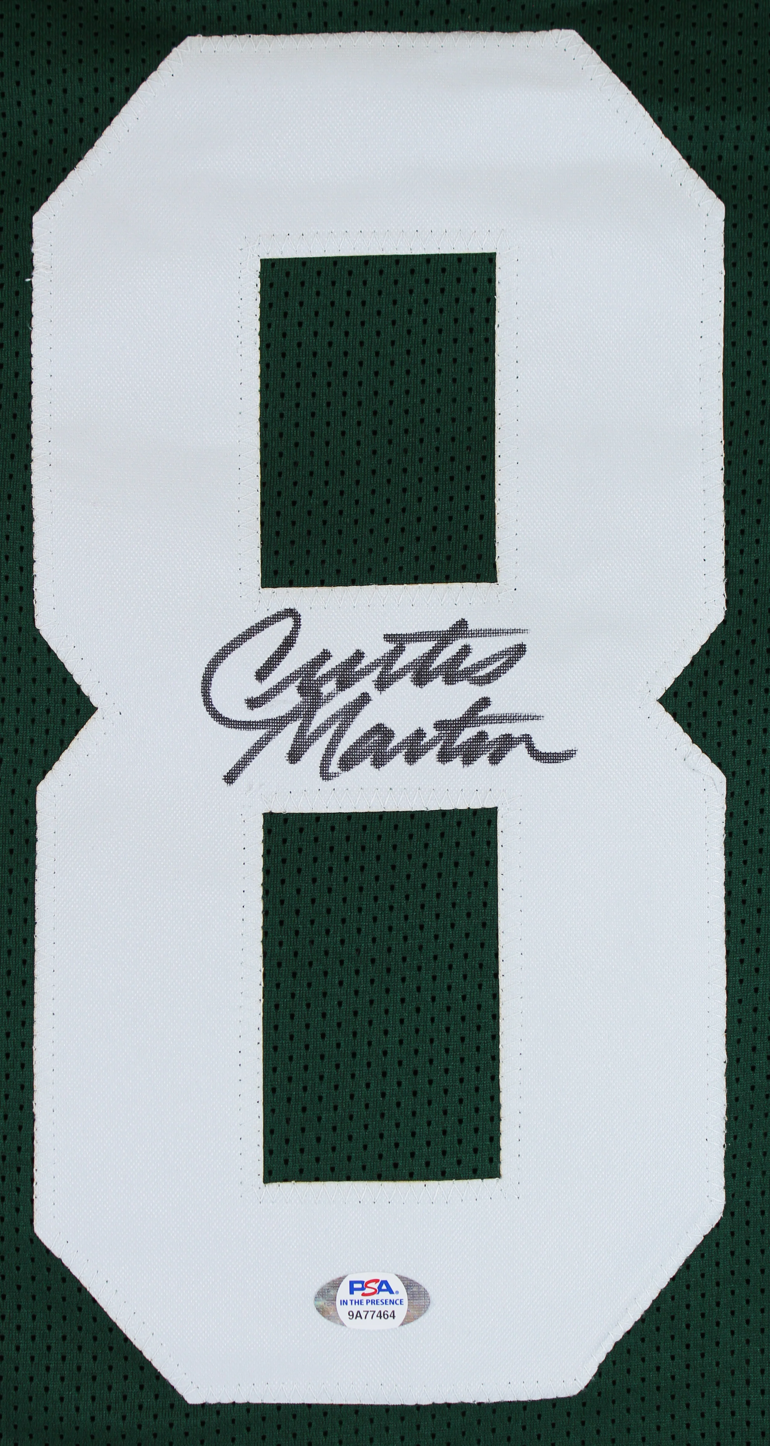 Curtis Martin Authentic Signed Green Pro Style Jersey Autographed PSA/DNA Itp - Image 3