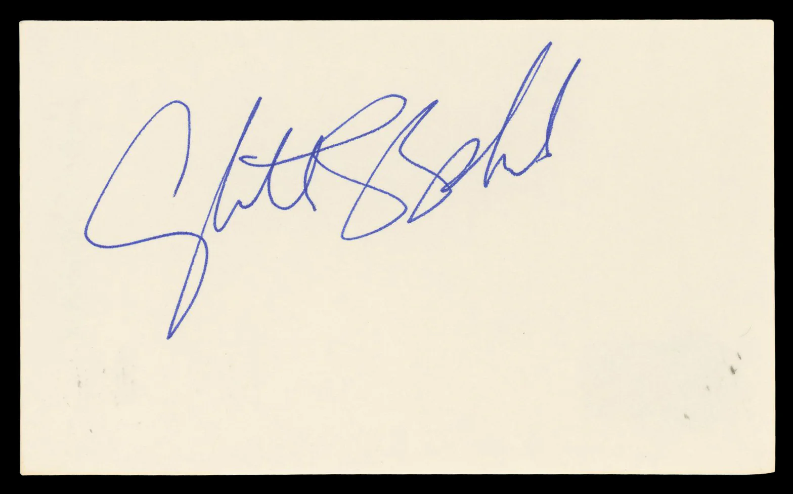 Cybill Shepherd Cybill Authentic Signed 3x5 Index Card Autographed BAS #BN06547 - Image 2