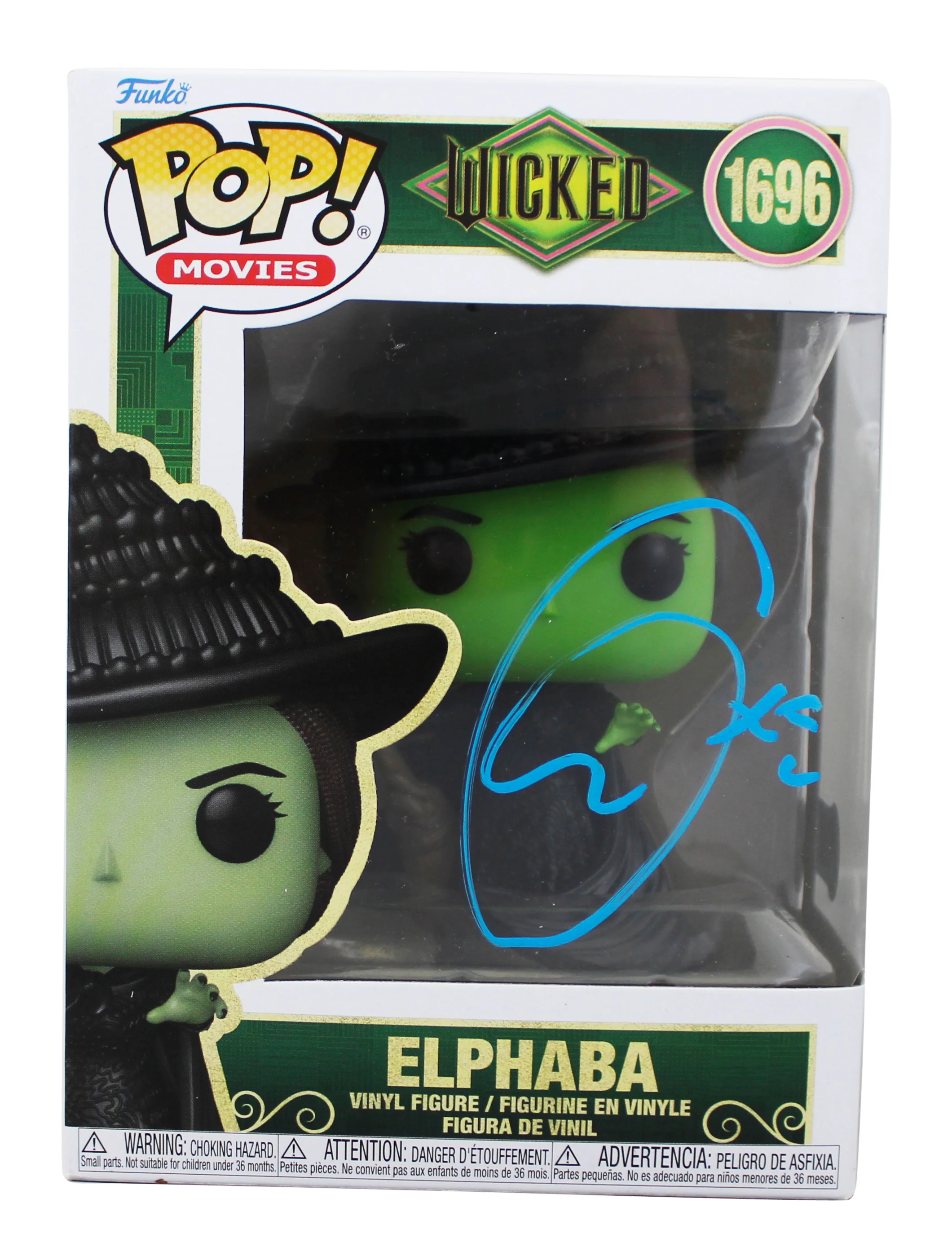 Cynthia Erivo Wicked Signed Elphaba #1696 Funko Pop Vinyl Figure BAS #BR39069