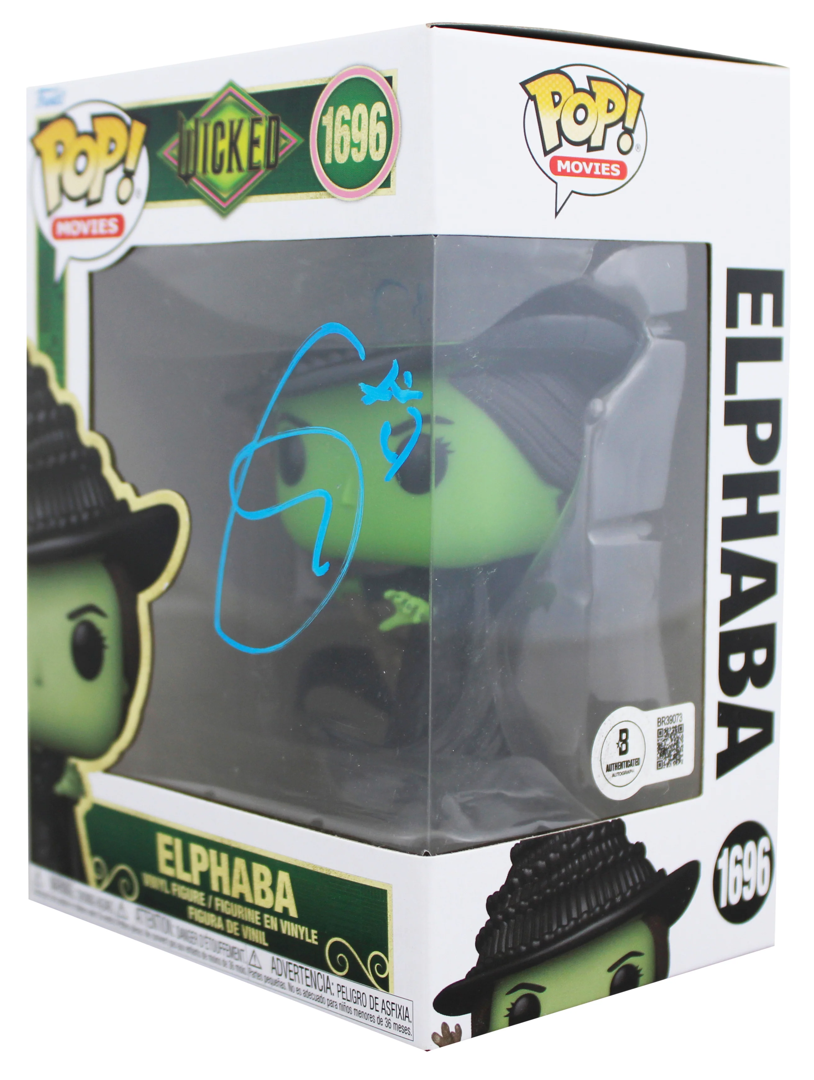 Cynthia Erivo Wicked Signed Elphaba #1696 Funko Pop Vinyl Figure BAS #BR39073 - Image 3