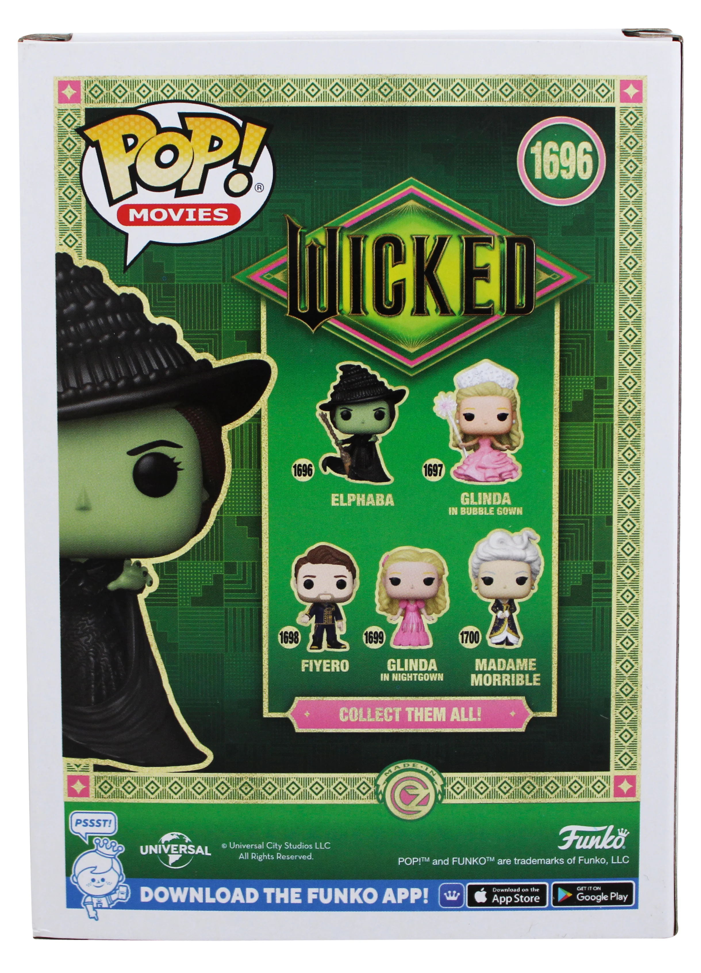 Cynthia Erivo Wicked Signed Elphaba #1696 Funko Pop Vinyl Figure BAS #BR39073 - Image 5