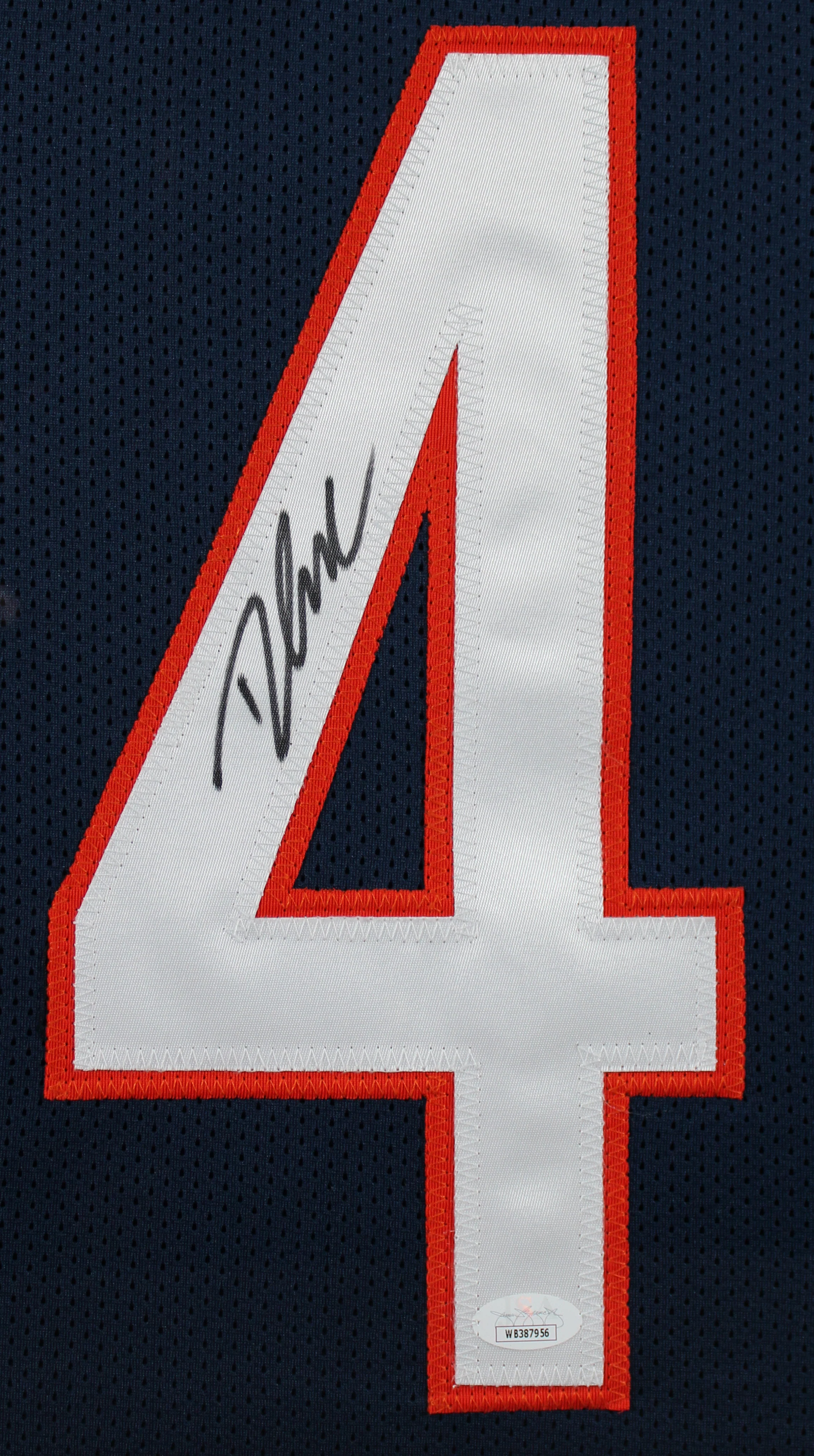 D'Andre Swift Authentic Signed Navy Blue Pro Style Framed Jersey JSA - Image 3