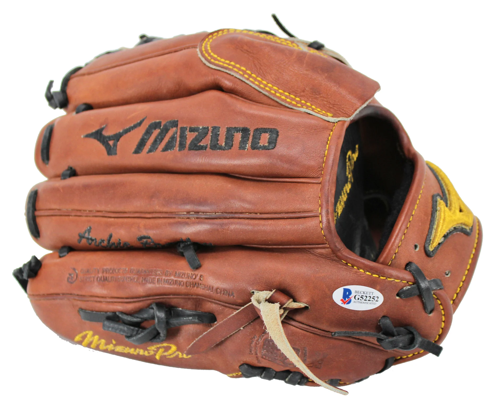 D-Backs Archie Bradley Authentic Signed Game Used Mizuno Pro Glove BAS #G52252 - Image 5