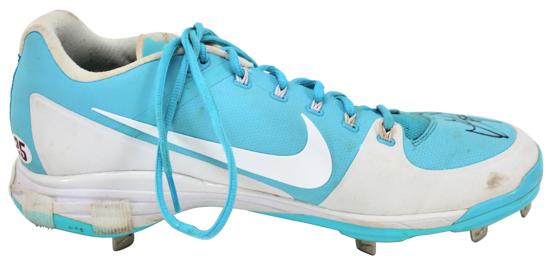 D-Backs Archie Bradley Signed 2018 Game Used Blue Nike Air Clipper Cleats BAS - Image 5