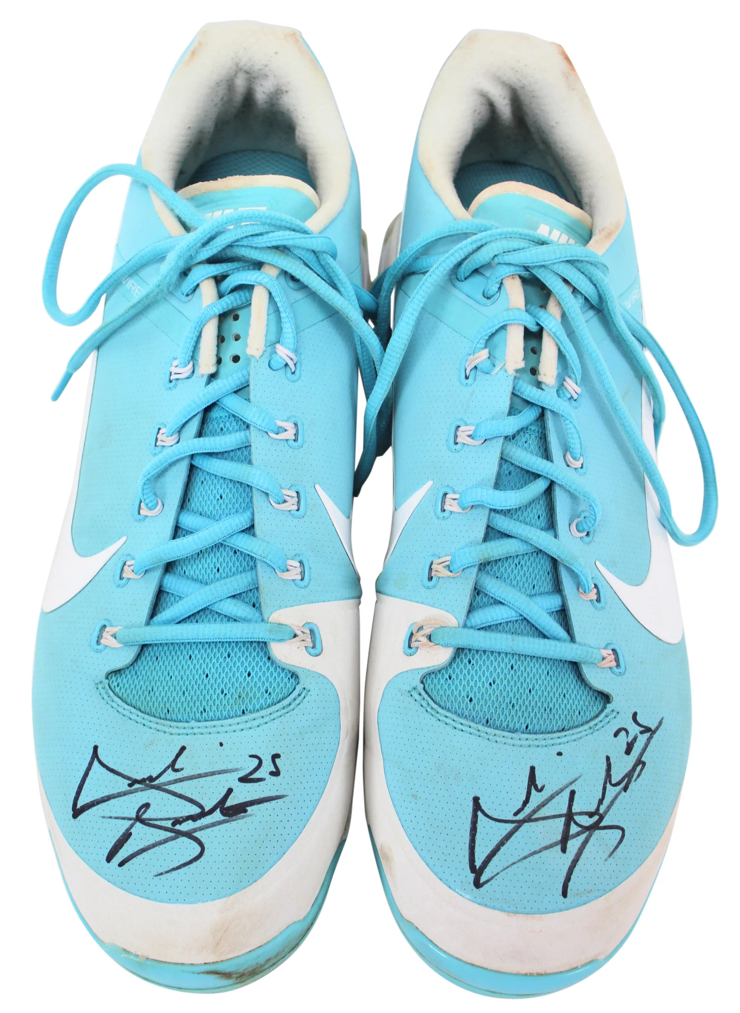D-Backs Archie Bradley Signed 2018 Game Used Blue Nike Air Clipper Cleats BAS - Image 9