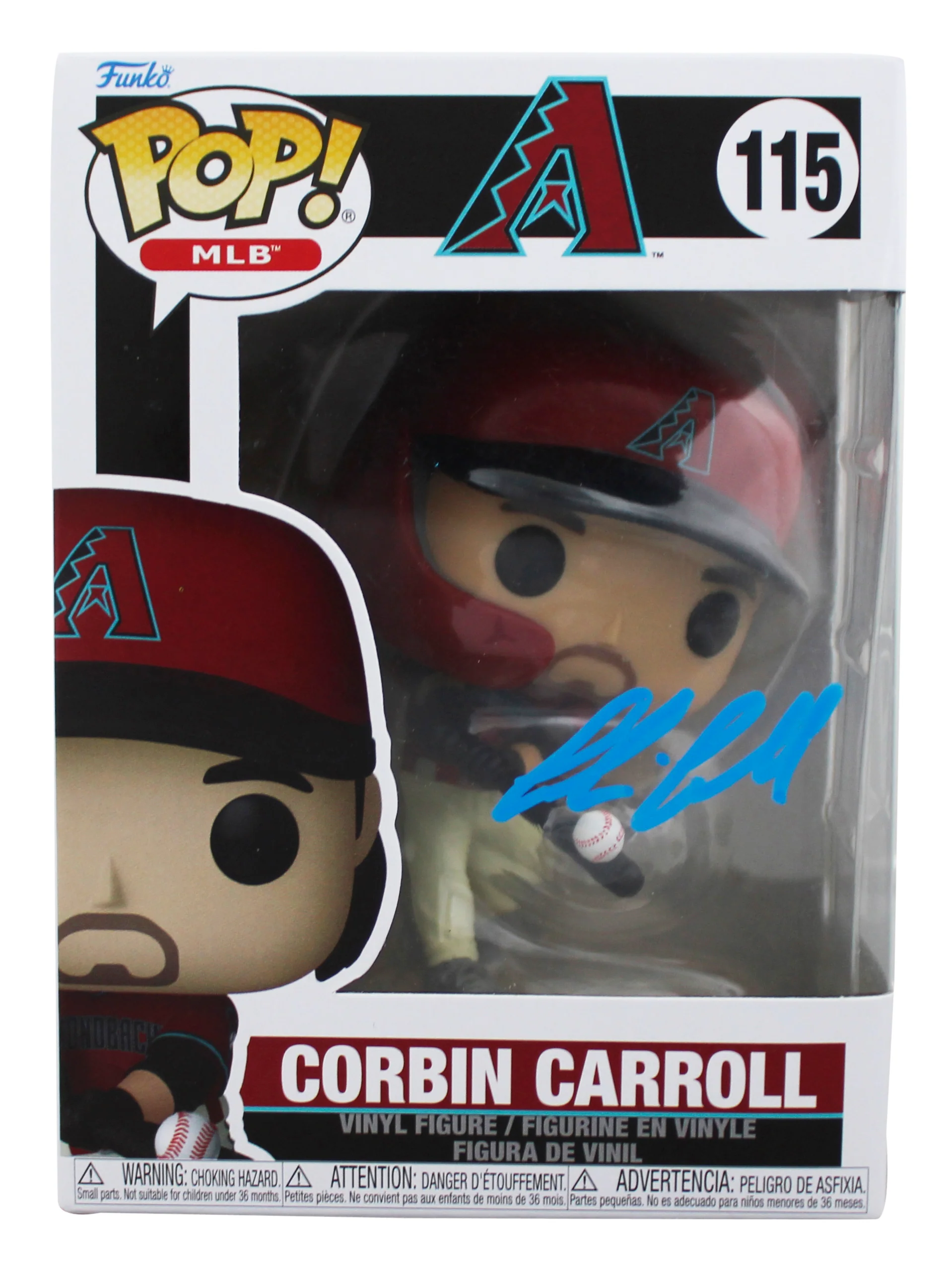 D-Backs Corbin Carroll Authentic Signed #115 Funko Pop Vinyl Figure JSA #CI50044 - Image 2