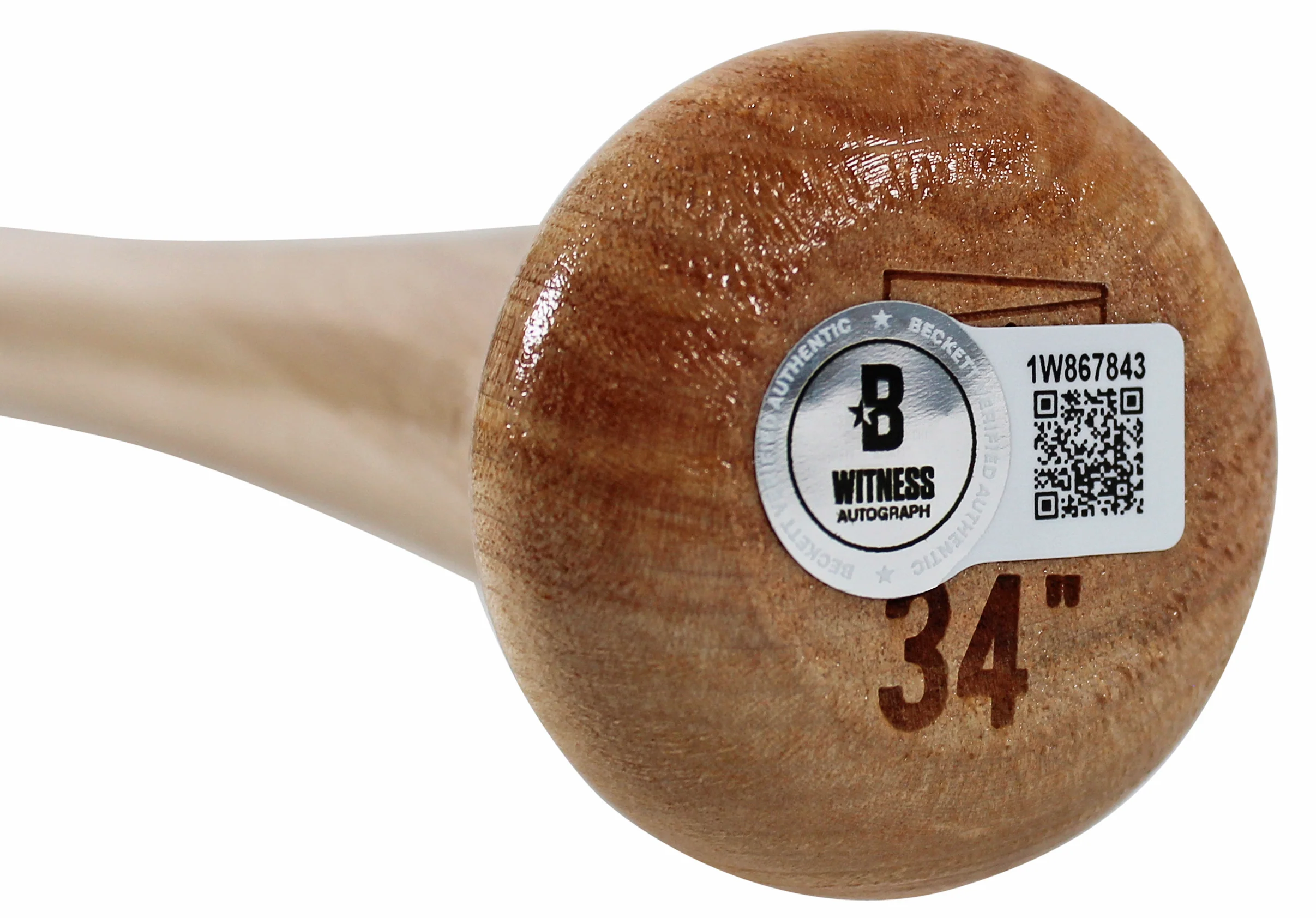 D-Backs Luis Gonzalez "2x Insc" Signed Blonde Rawlings Baseball Bat BAS Witness - Image 9