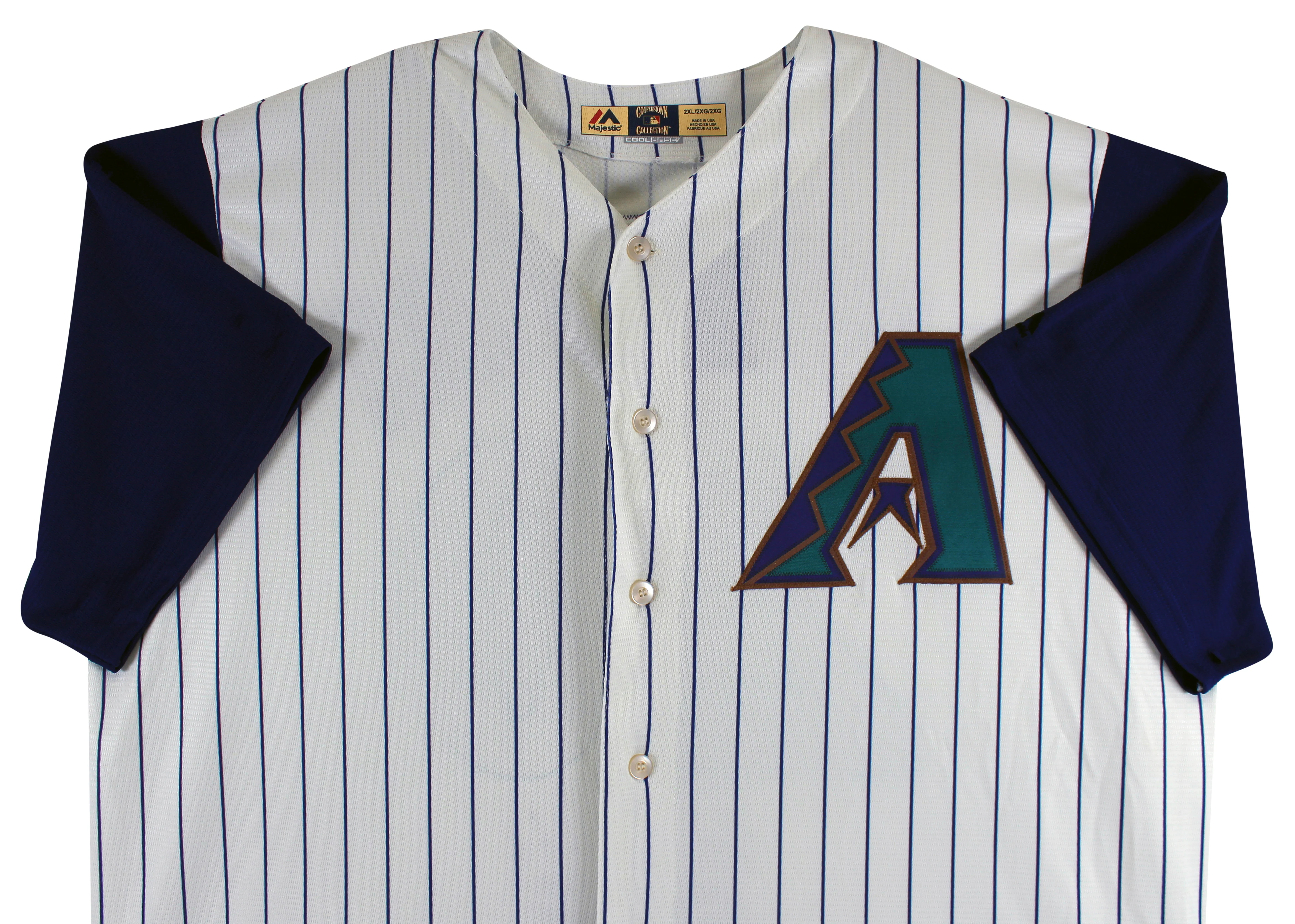 D-Backs Luis Gonzalez "Career Stat" Signed Majestic Coolbase Jersey BAS Witness - Image 5