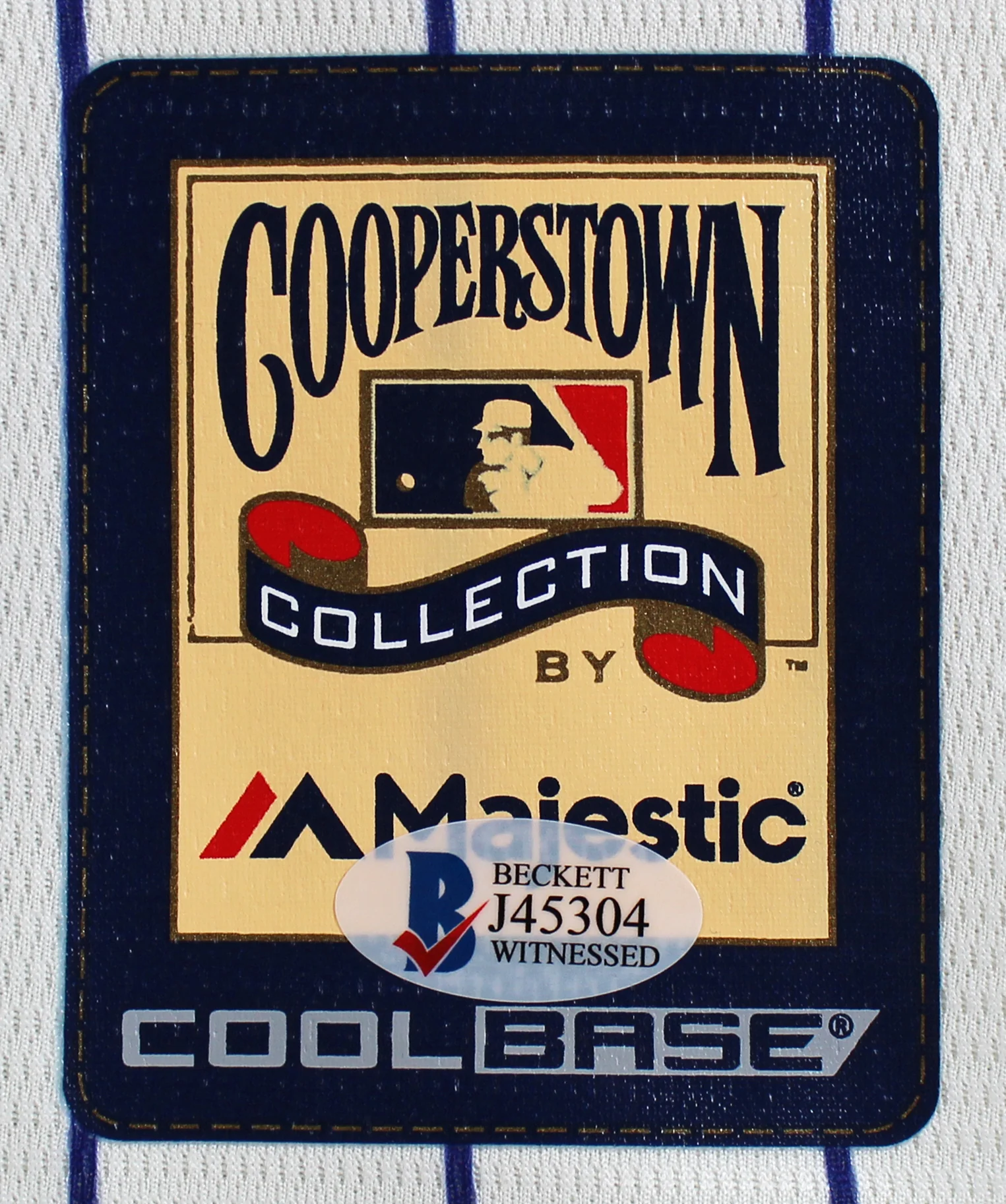 D-Backs Luis Gonzalez "Career Stat" Signed Majestic Coolbase Jersey BAS Witness - Image 7