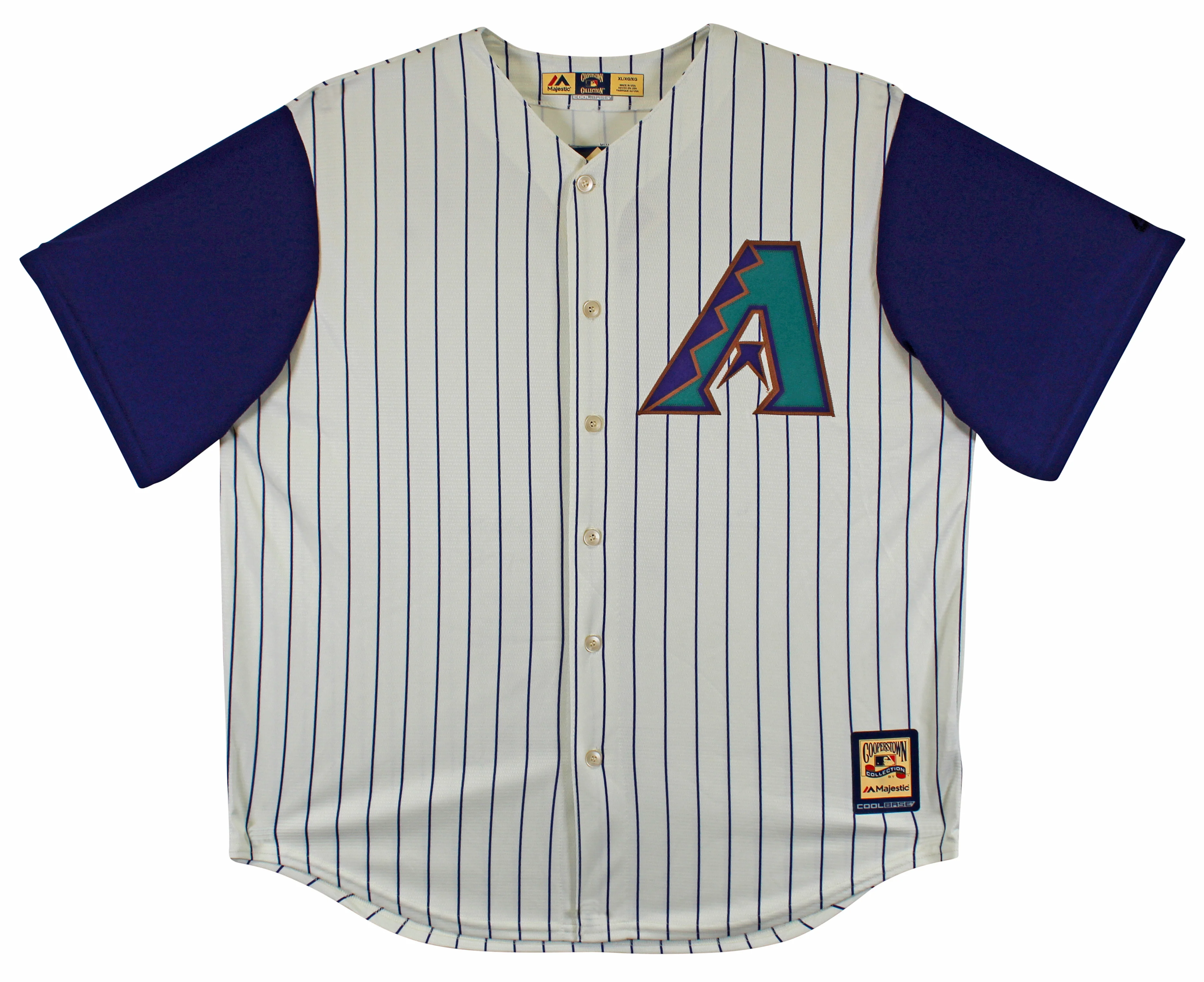 D-Backs Luis Gonzalez "Career Stat" Signed White Pinstripe Majestic Jersey BAS W - Image 6