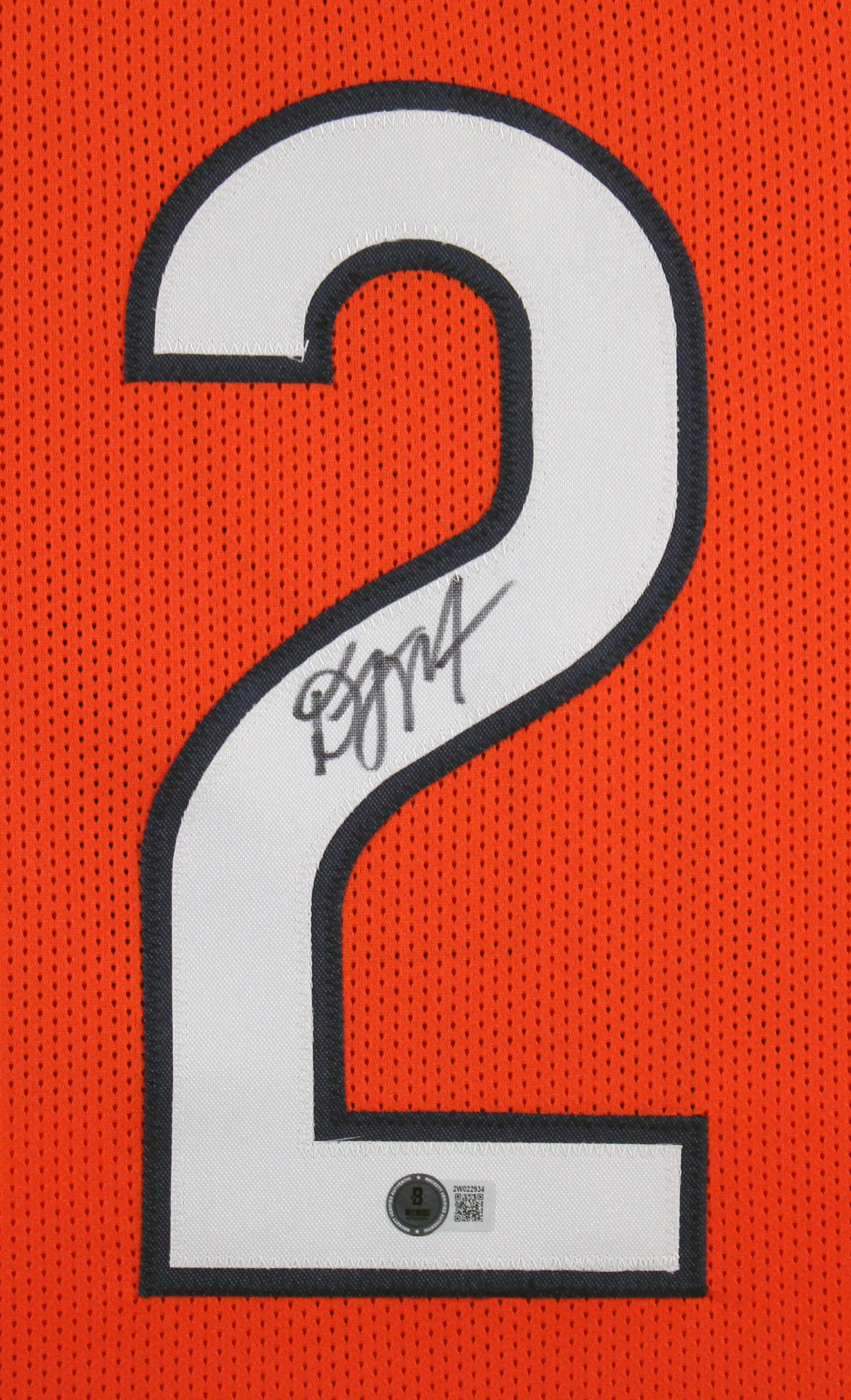 D.J. Moore Authentic Signed Orange Pro Style Framed Jersey BAS Witnessed - Image 3