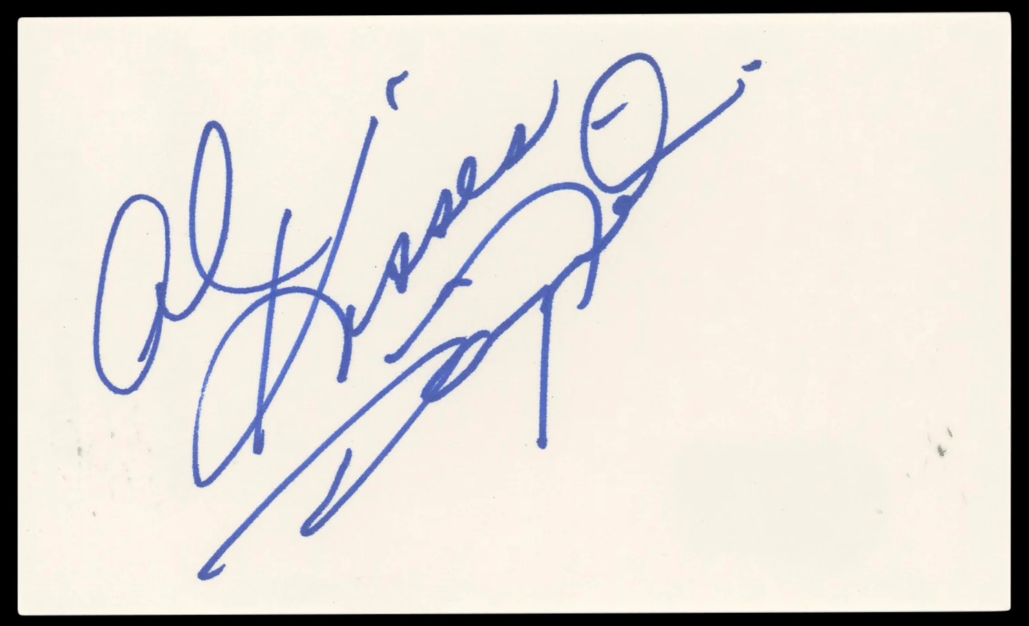 Daisy Fuentes House of Style Authentic Signed 3x5 Index Card BAS #BP50612 - Image 2