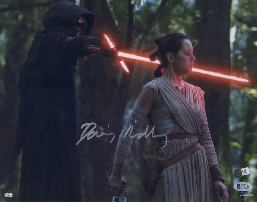 Daisy Ridley Signed 11x14 Star Wars The Force Awakens Photo Fanatics+BAS
