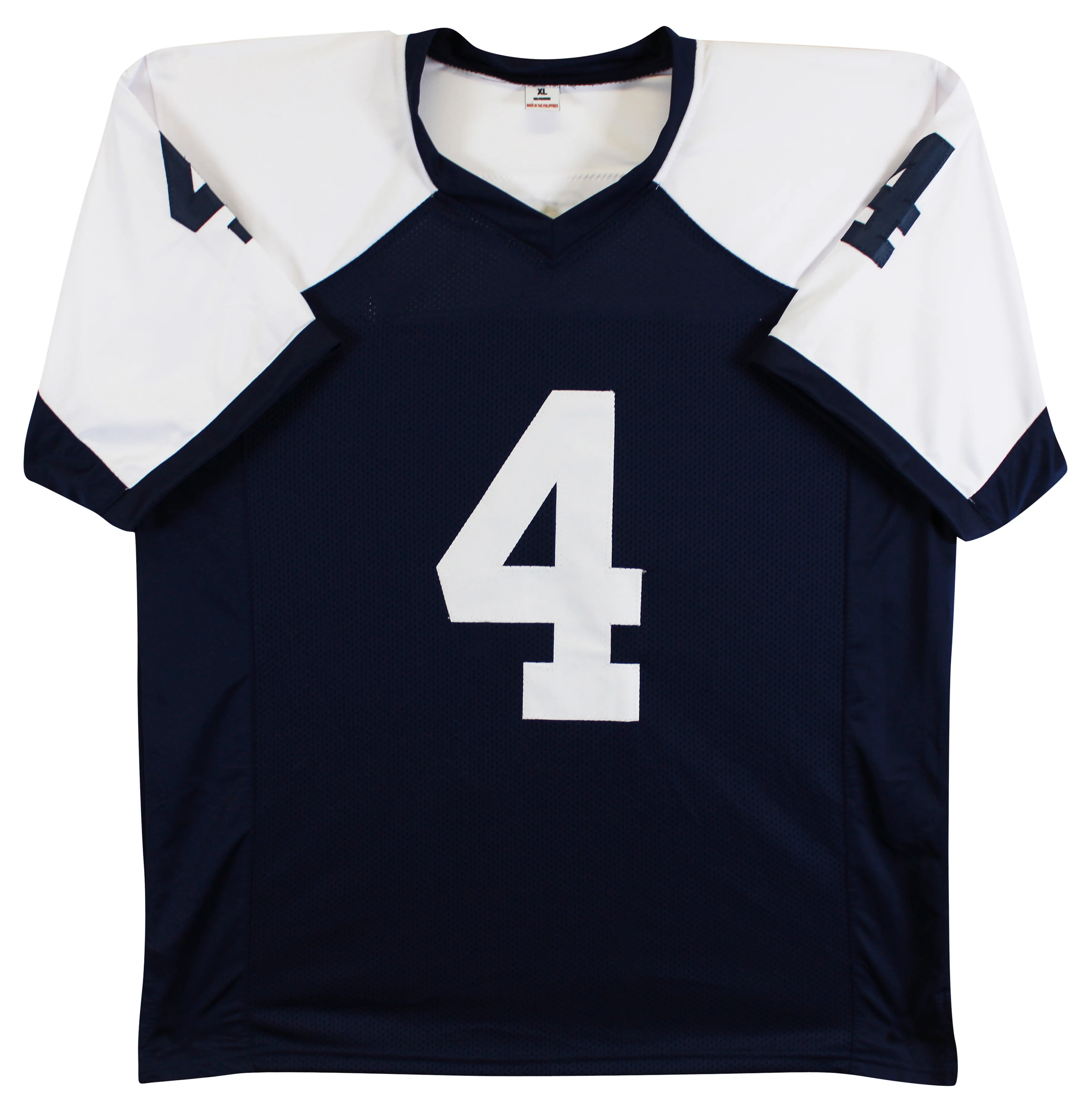 Dak Prescott Authentic Signed Navy Thanksgiving Pro Style Jersey BAS Witnessed - Image 4