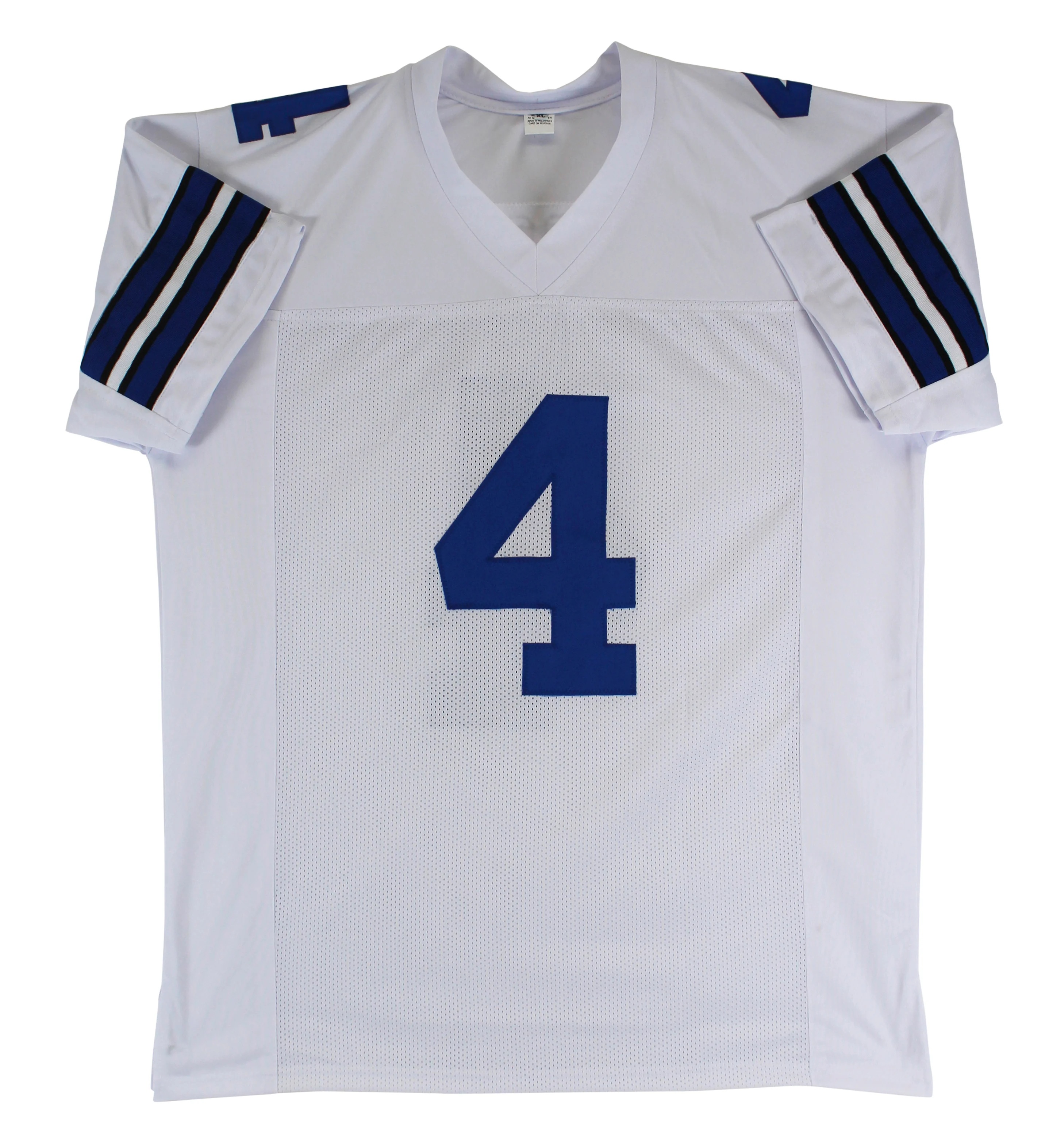 Dak Prescott Authentic Signed White Pro Style Jersey Autographed BAS Witnessed - Image 4