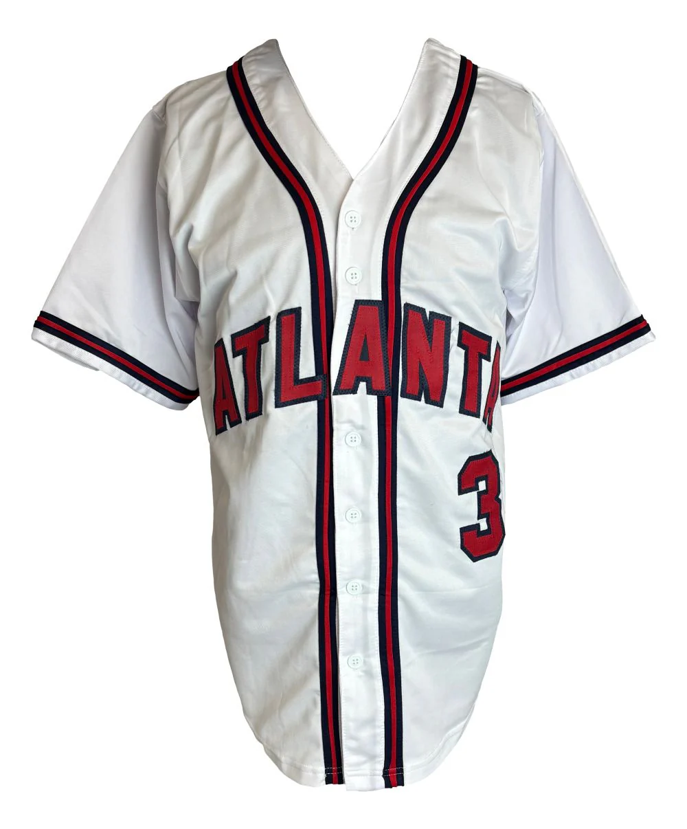 Dale Murphy Atlanta Signed White Baseball Jersey BAS - Image 3