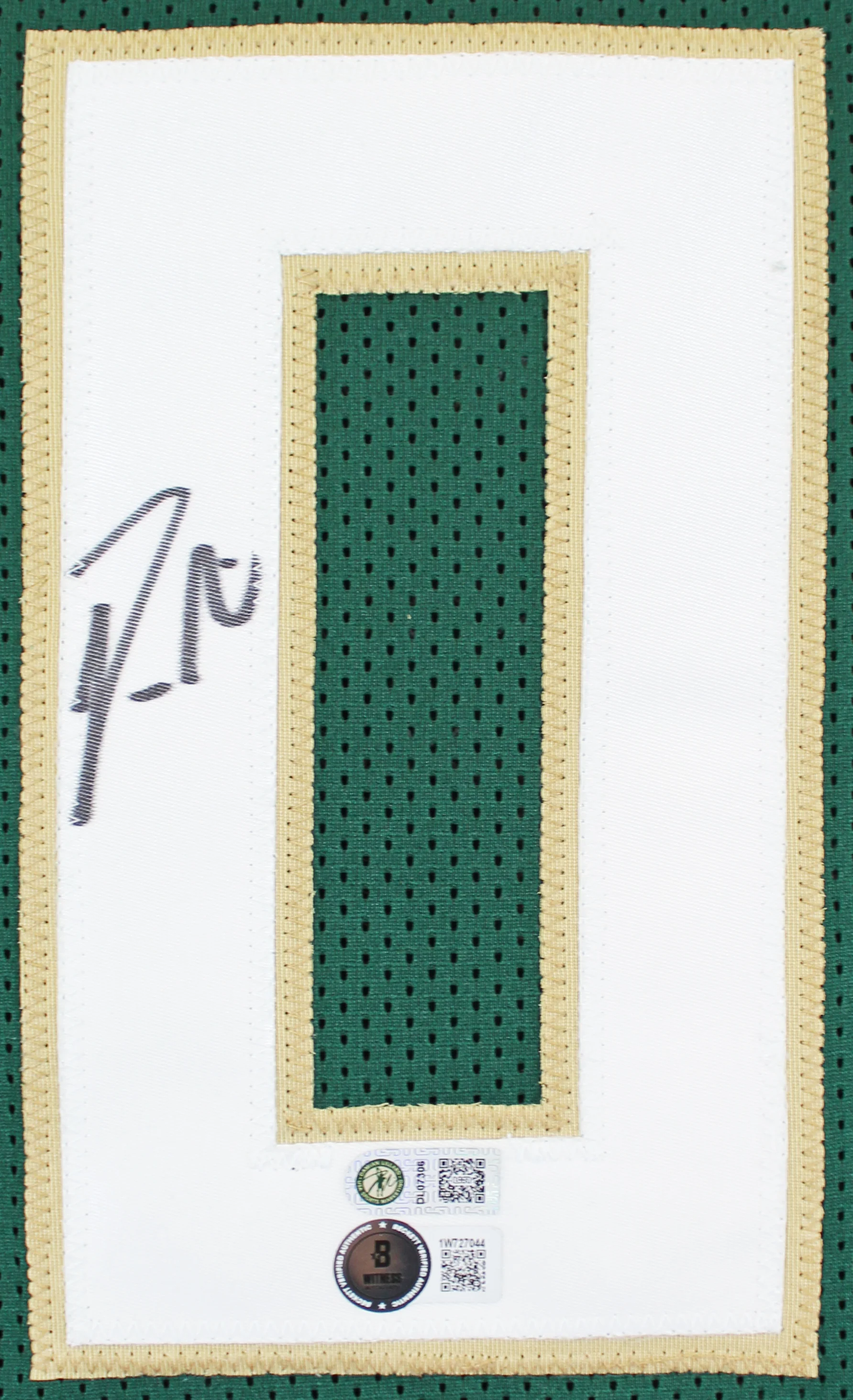 Damian Lillard Authentic Signed Green Pro Style Jersey Autographed BAS Witnessed - Image 3
