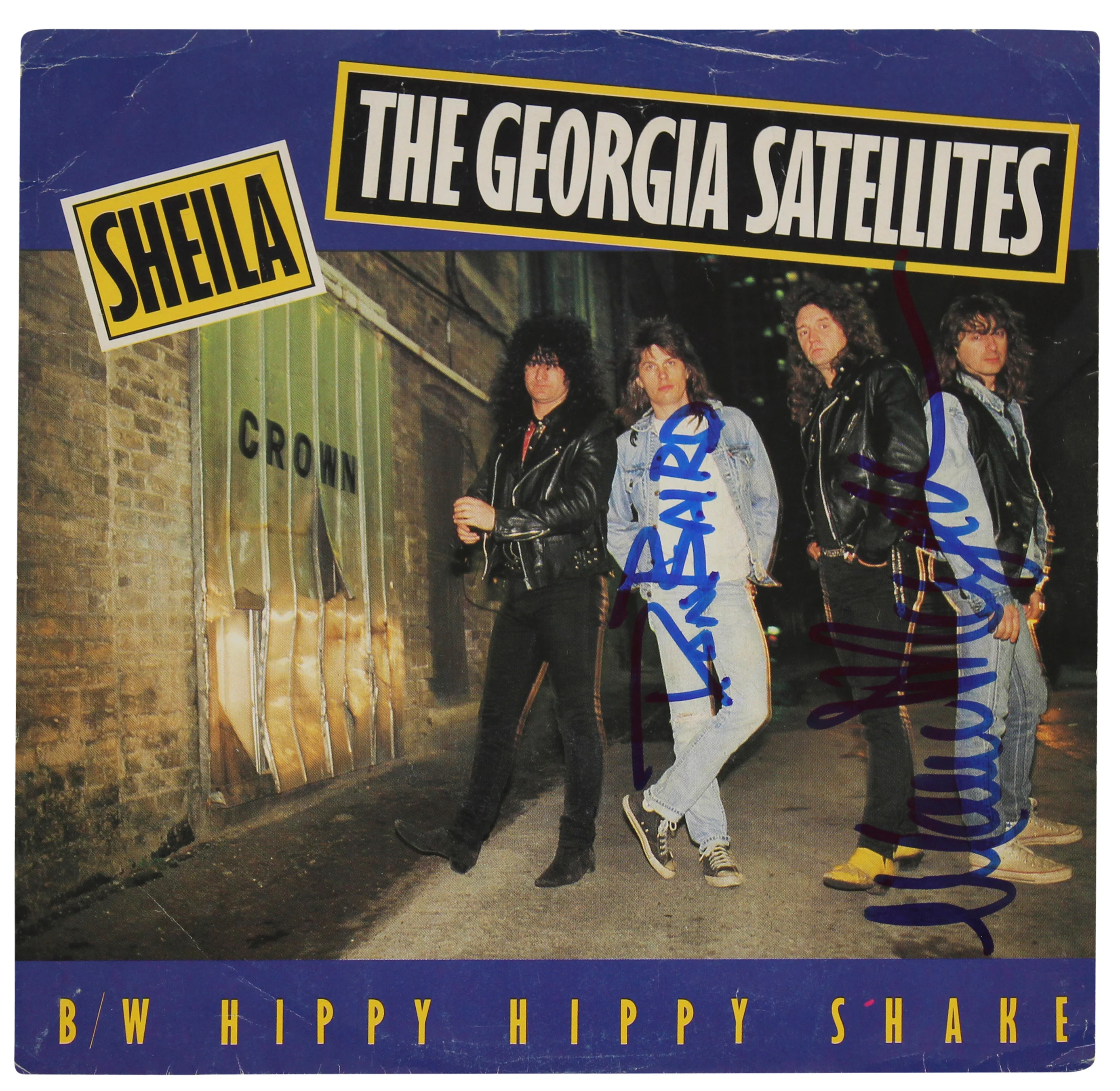 Dan Baird & Mauro Magellan Signed Sheila 45 RPM Album Cover BAS #BG79204 - Image 2