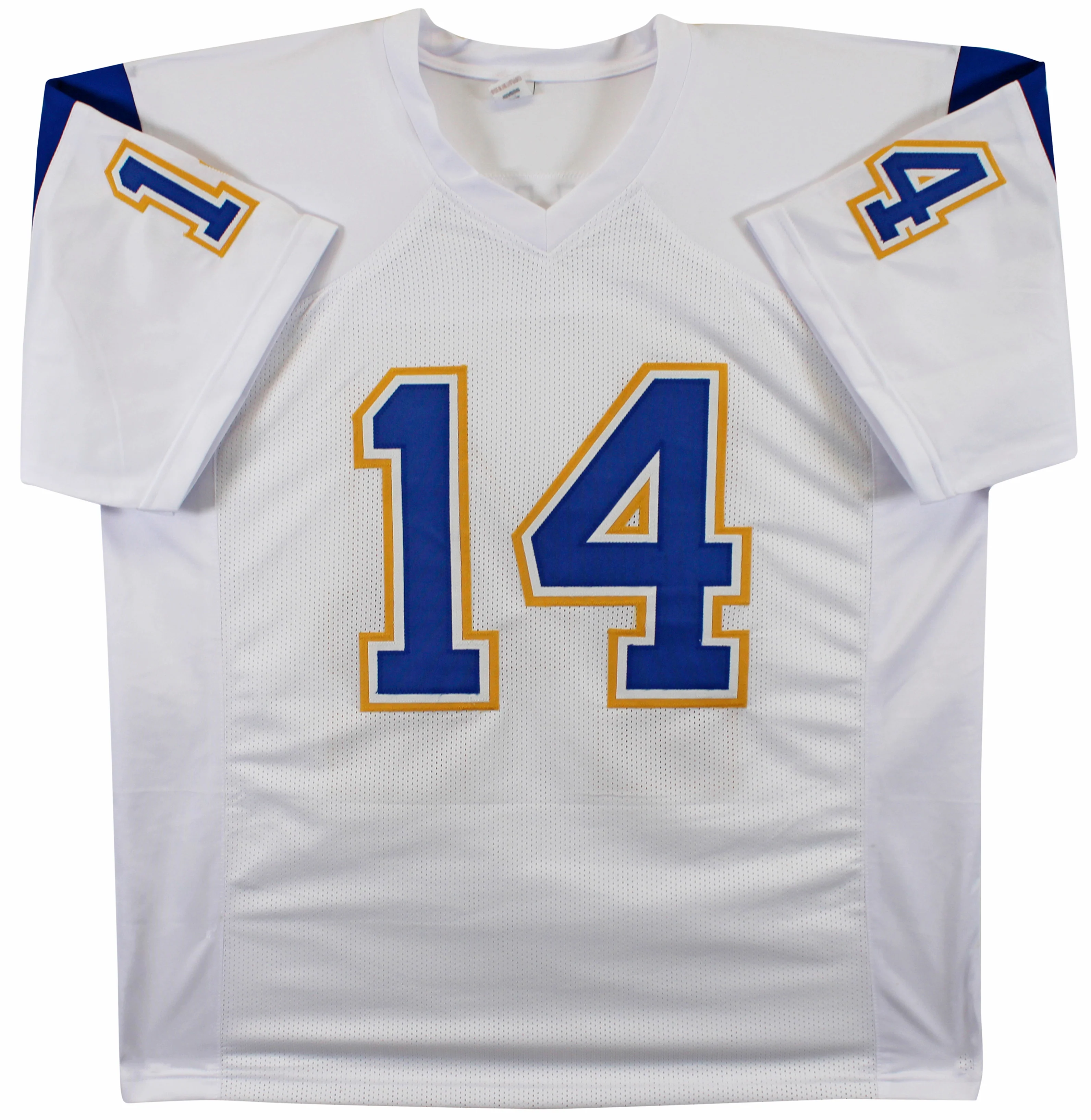Dan Fouts Authentic Signed White Throwback Pro Style Jersey BAS Witnessed - Image 4