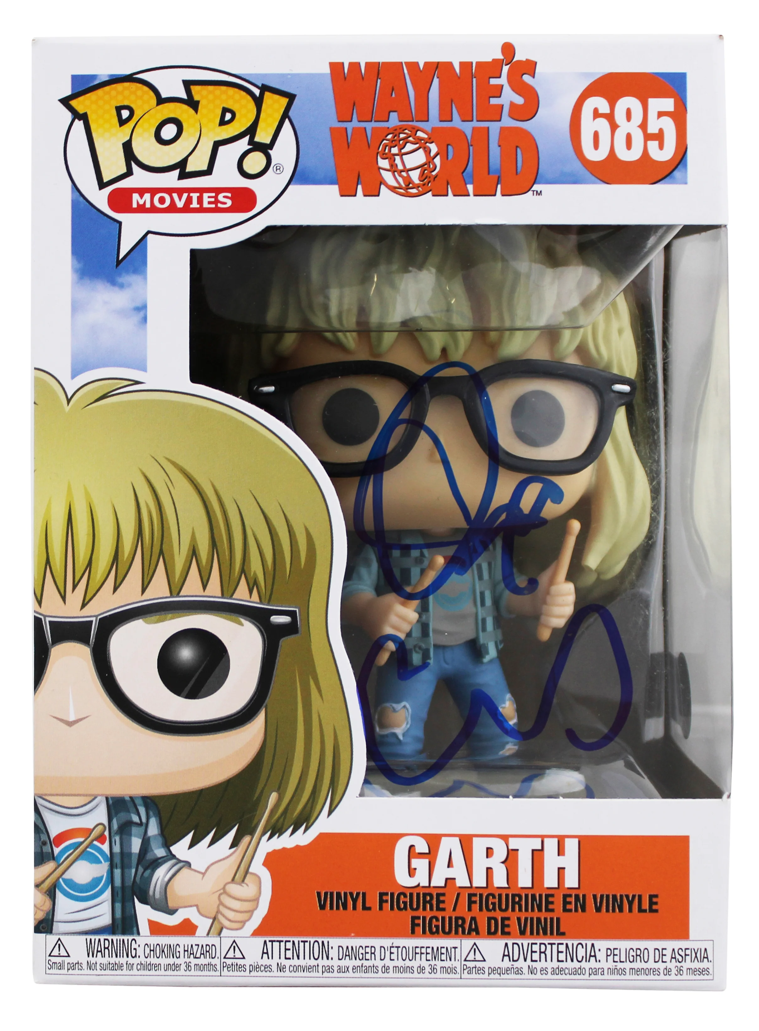 Dana Carvey Wayne's World Signed Garth #685 Funko Pop Vinyl Figure BAS #BJ033004