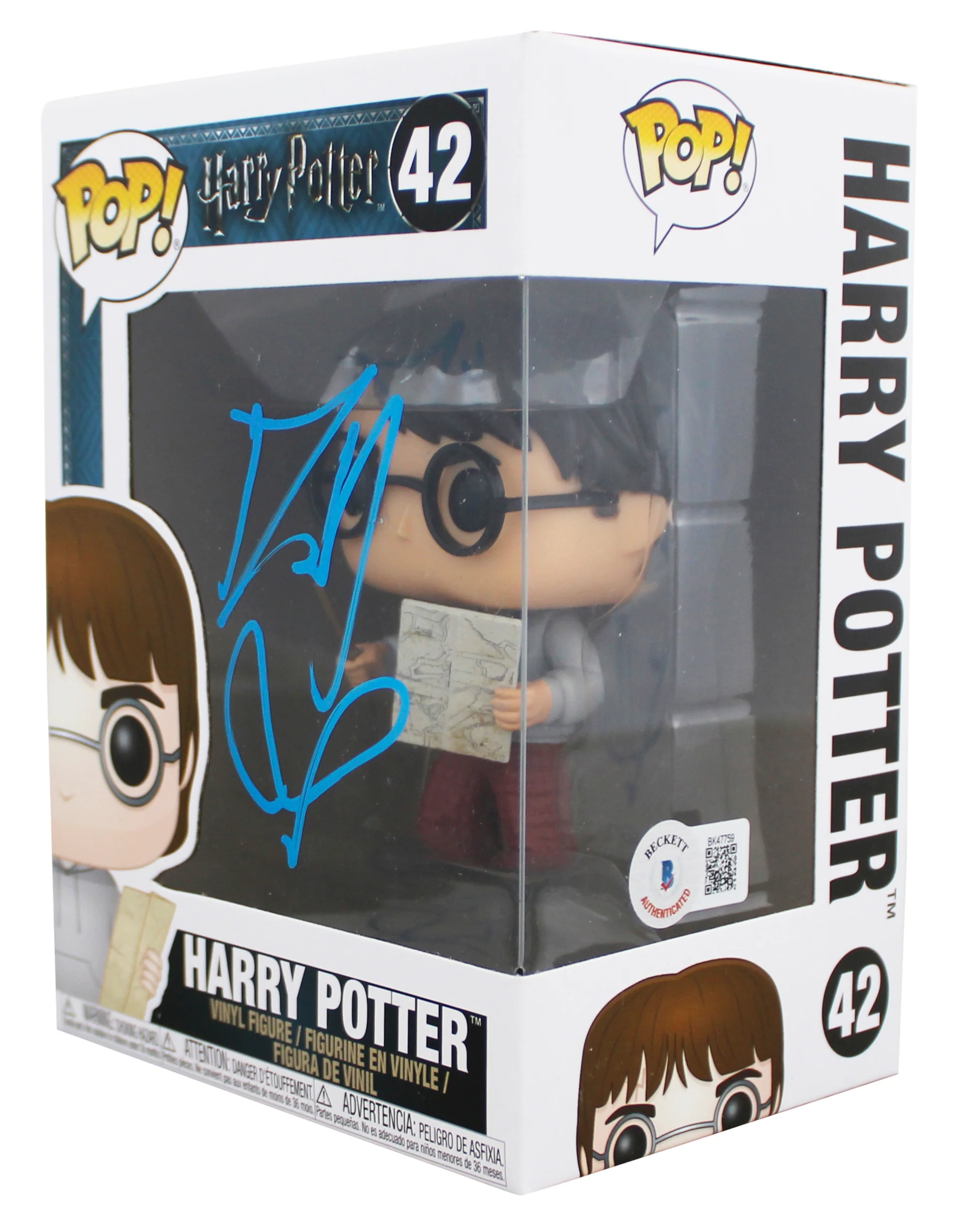 Daniel Radcliffe Harry Potter Authentic Signed #42 Funko Pop Vinyl Figure BAS - Image 3