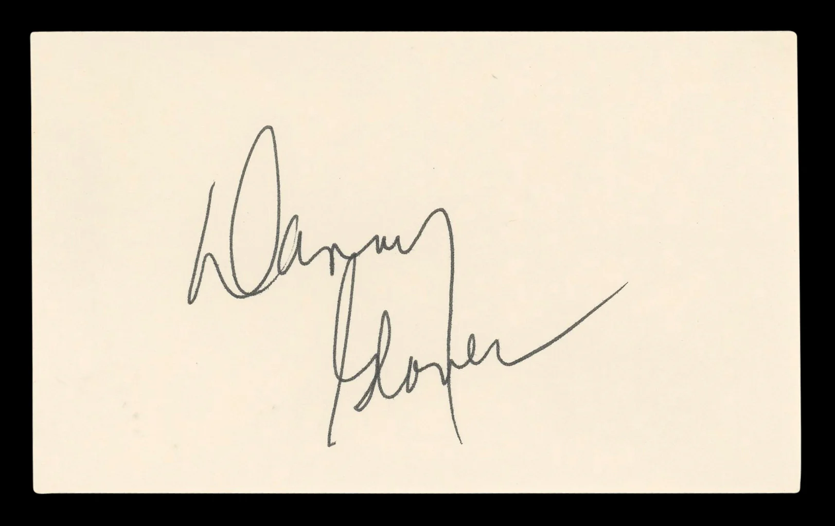 Danny Glover Lethal Weapon Signed 3x5 Index Card Autographed BAS #BL96626 - Image 2