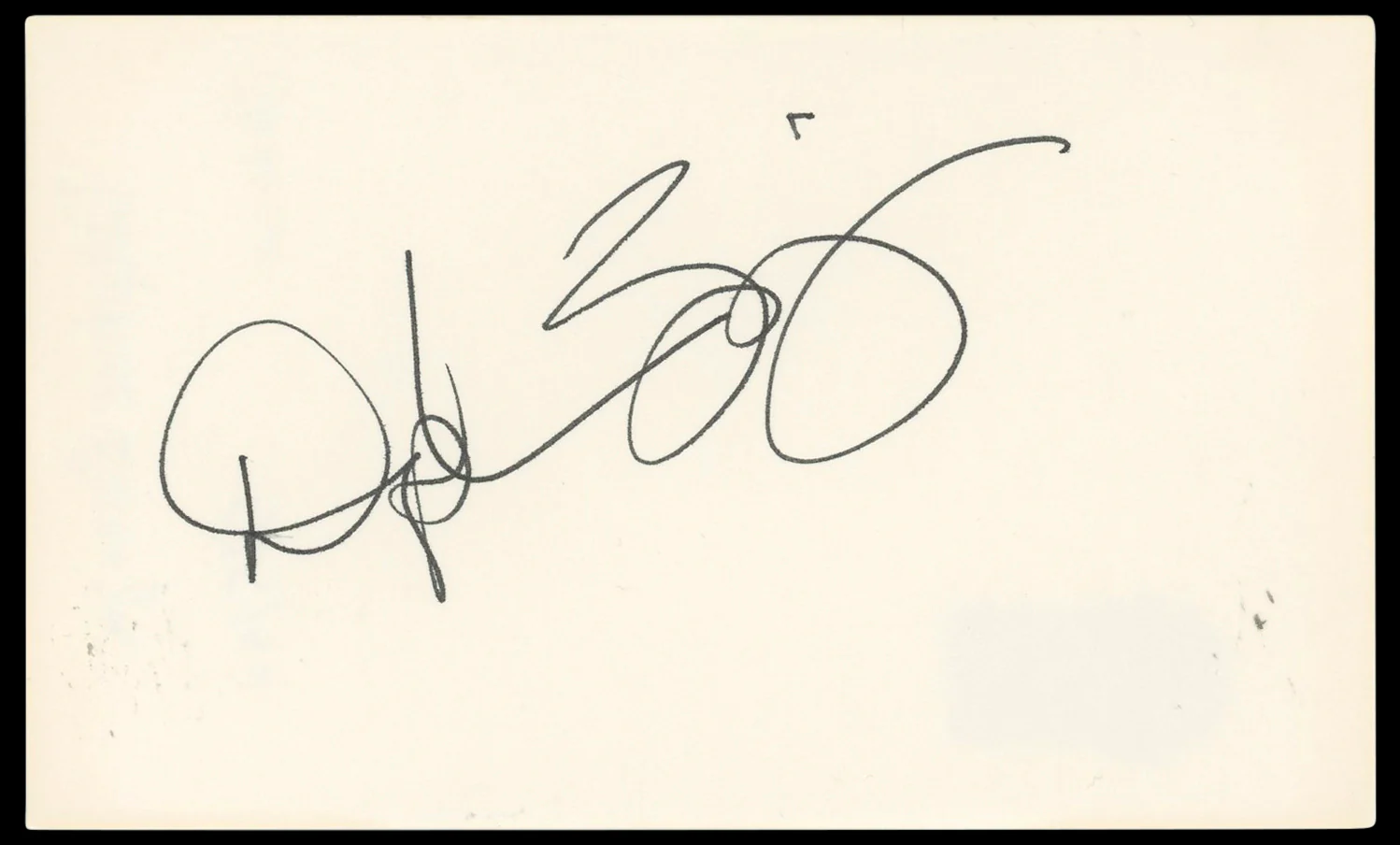 Daphne Zuniga Melrose Place Authentic Signed 3x5 Index Card BAS #BP50616