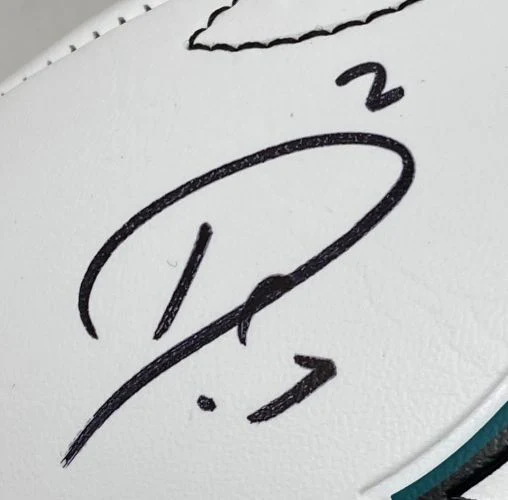 Darius Slay Signed Philadelphia Eagles Logo Football BAS w/ Super Bowl 59 Case - Image 2