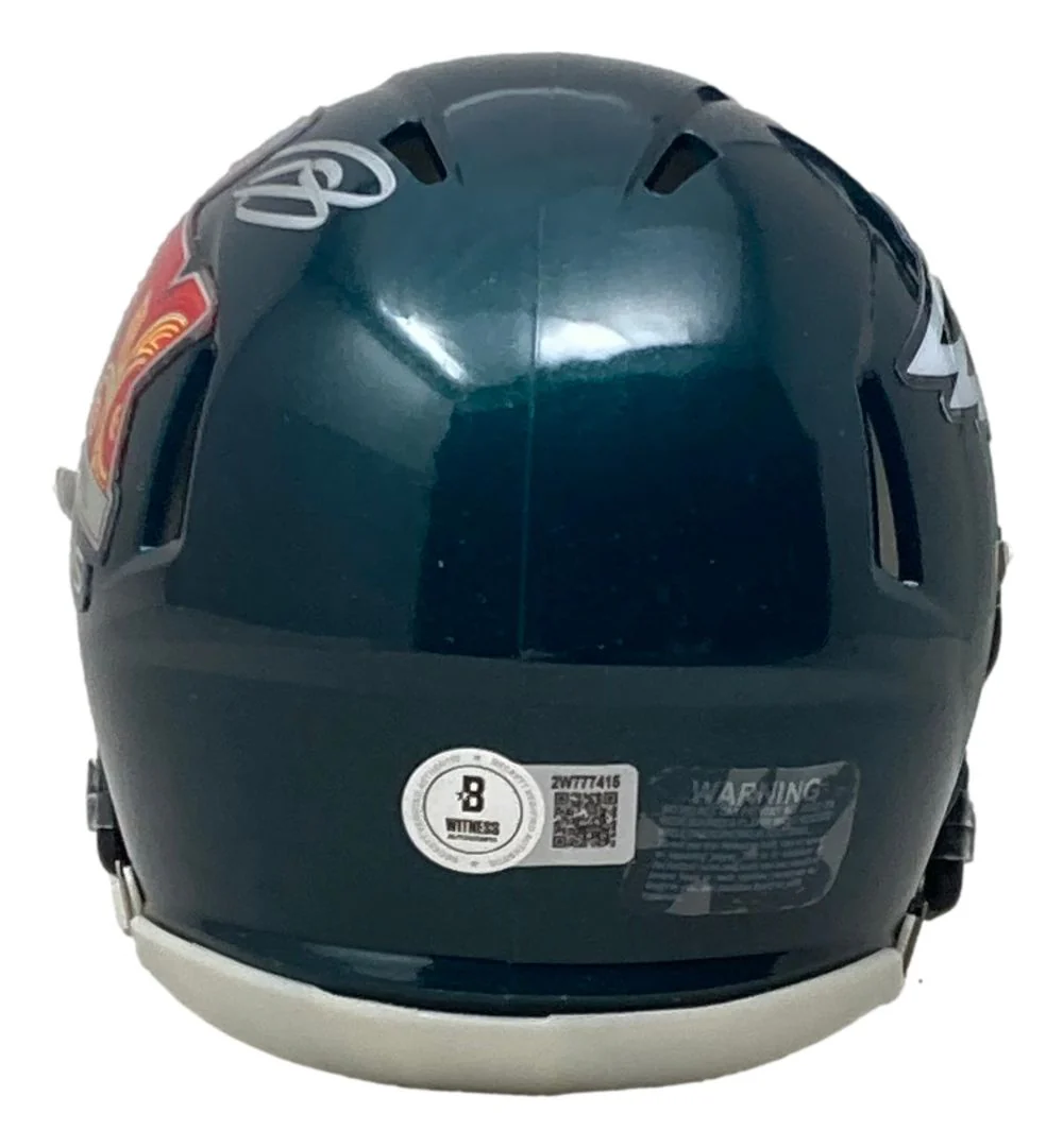 Darius Slay Signed Philadelphia Eagles Super Bowl 59 LIX Mini Speed Helmet BAS - Image 2