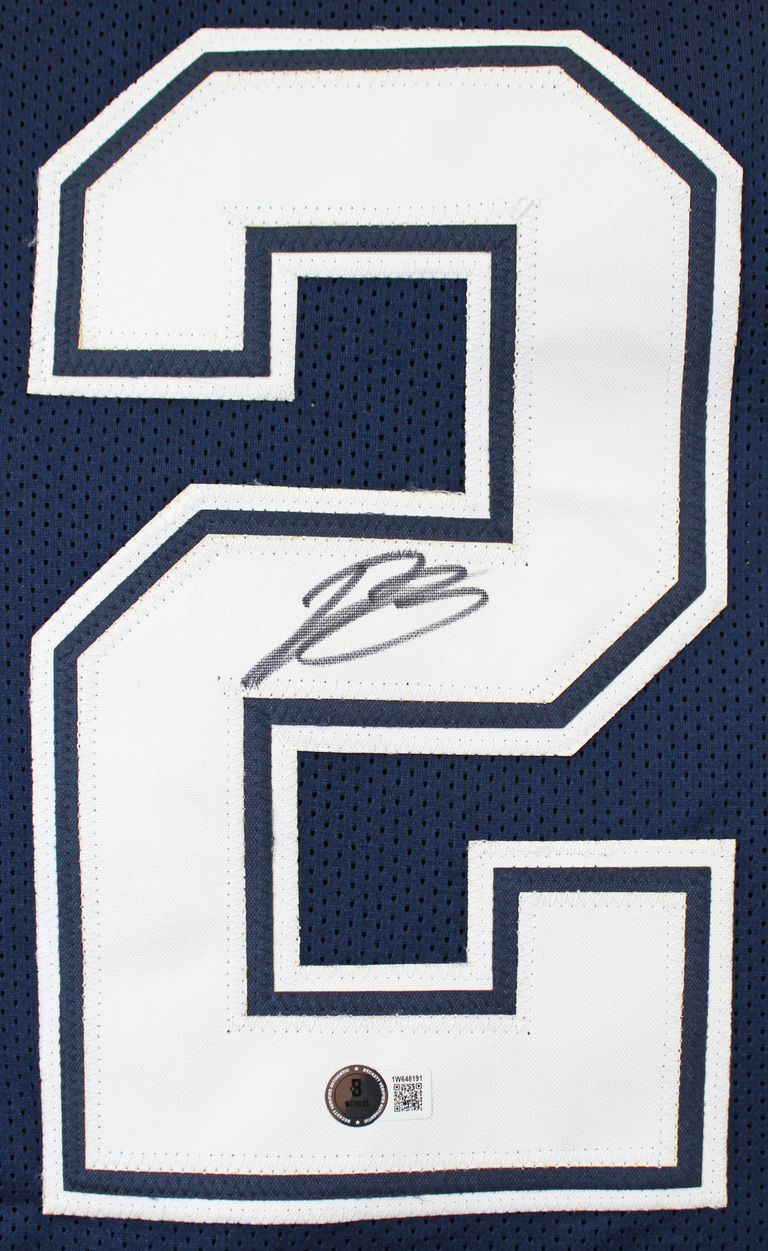 Daron Bland Authentic Signed Navy Pro Style Jersey Autographed BAS Witnessed - Image 3