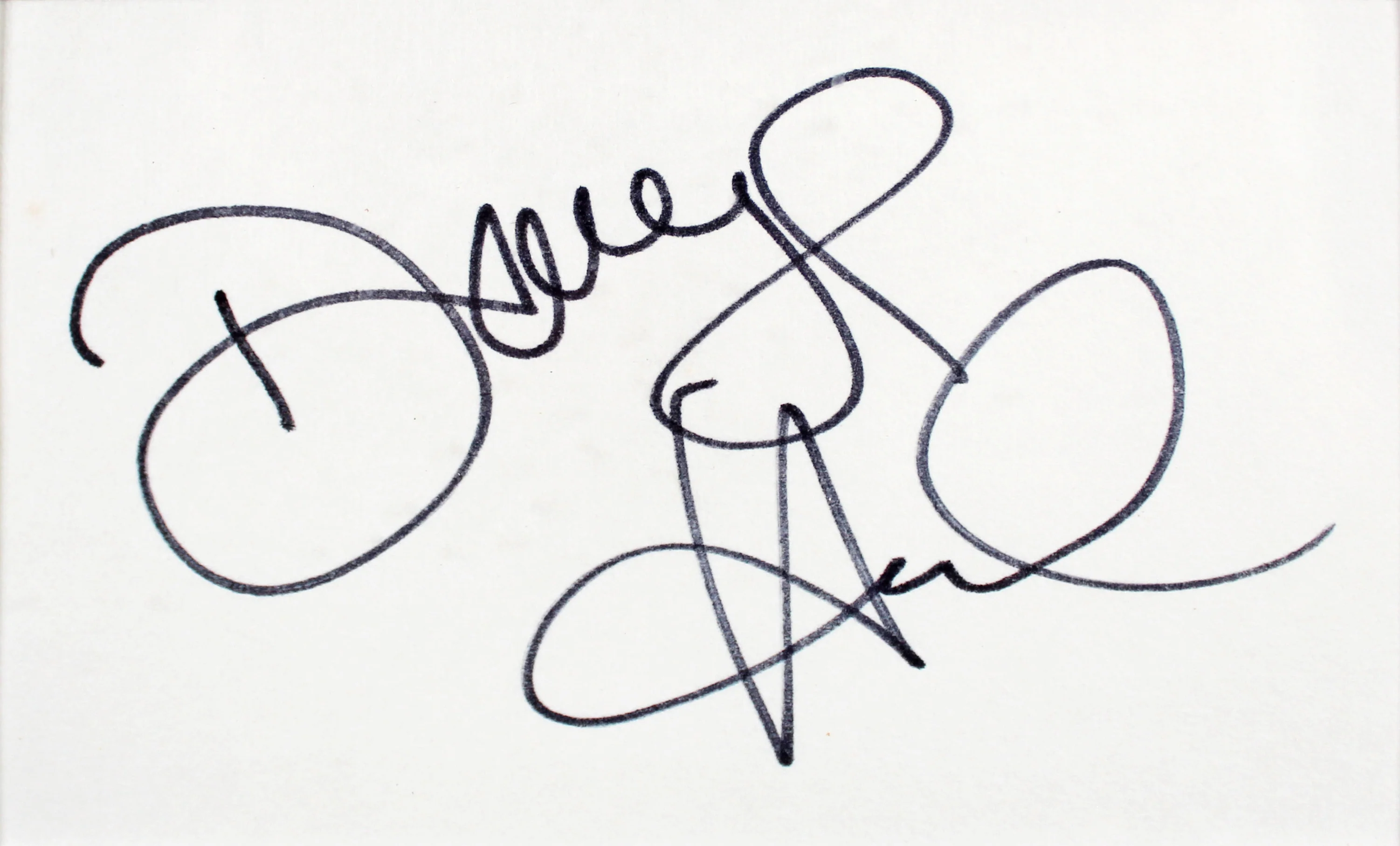 Daryl Hannah & Tom Hanks Splash Signed Index Card Framed Display BAS #AC26577 - Image 4