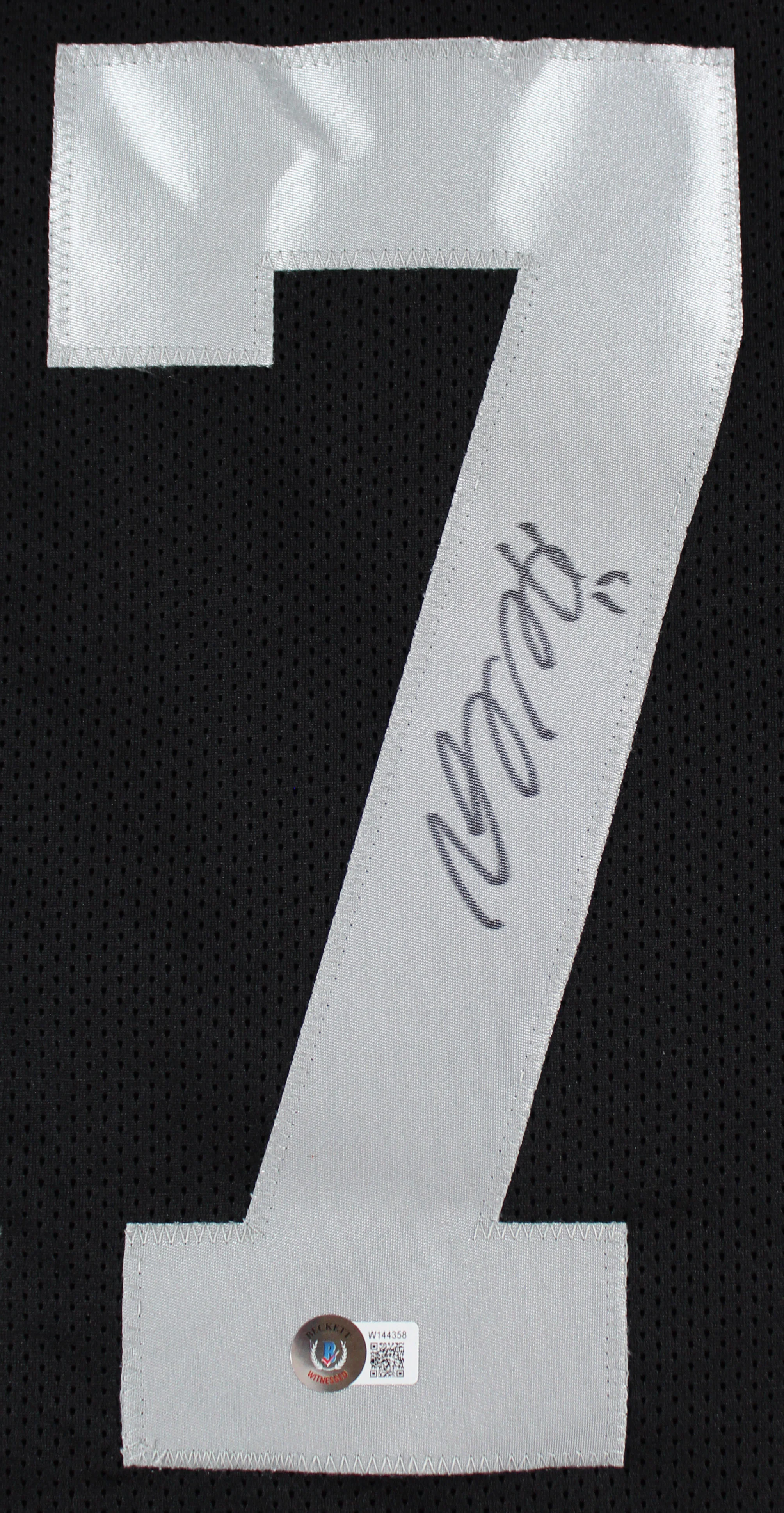 Davante Adams Authentic Signed Black Pro Style Jersey Autographed BAS Witnessed - Image 3