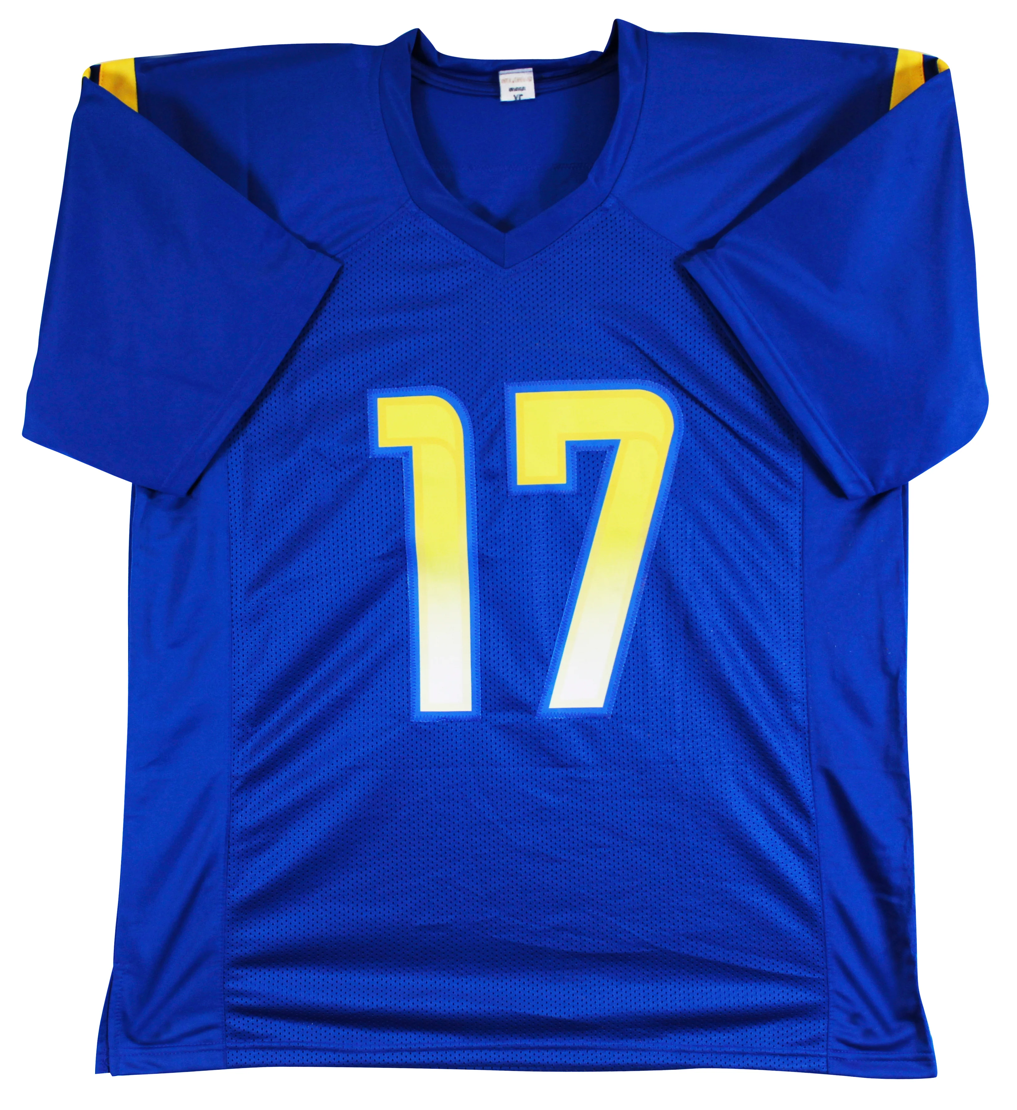 Davante Adams Authentic Signed Blue Pro Style Jersey Autographed BAS Witnessed - Image 4