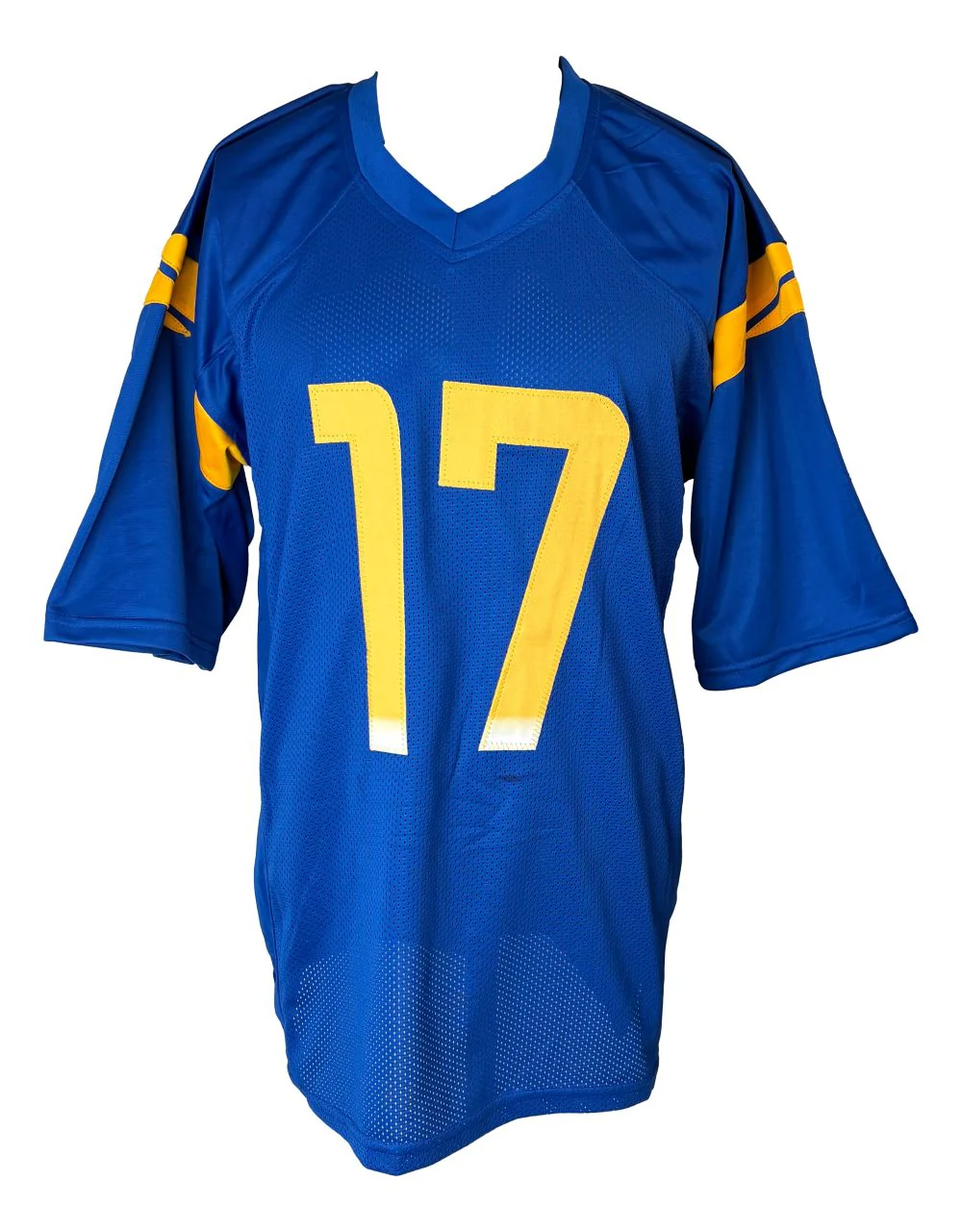 Davante Adams Los Angeles Signed Blue Football Jersey BAS - Image 3