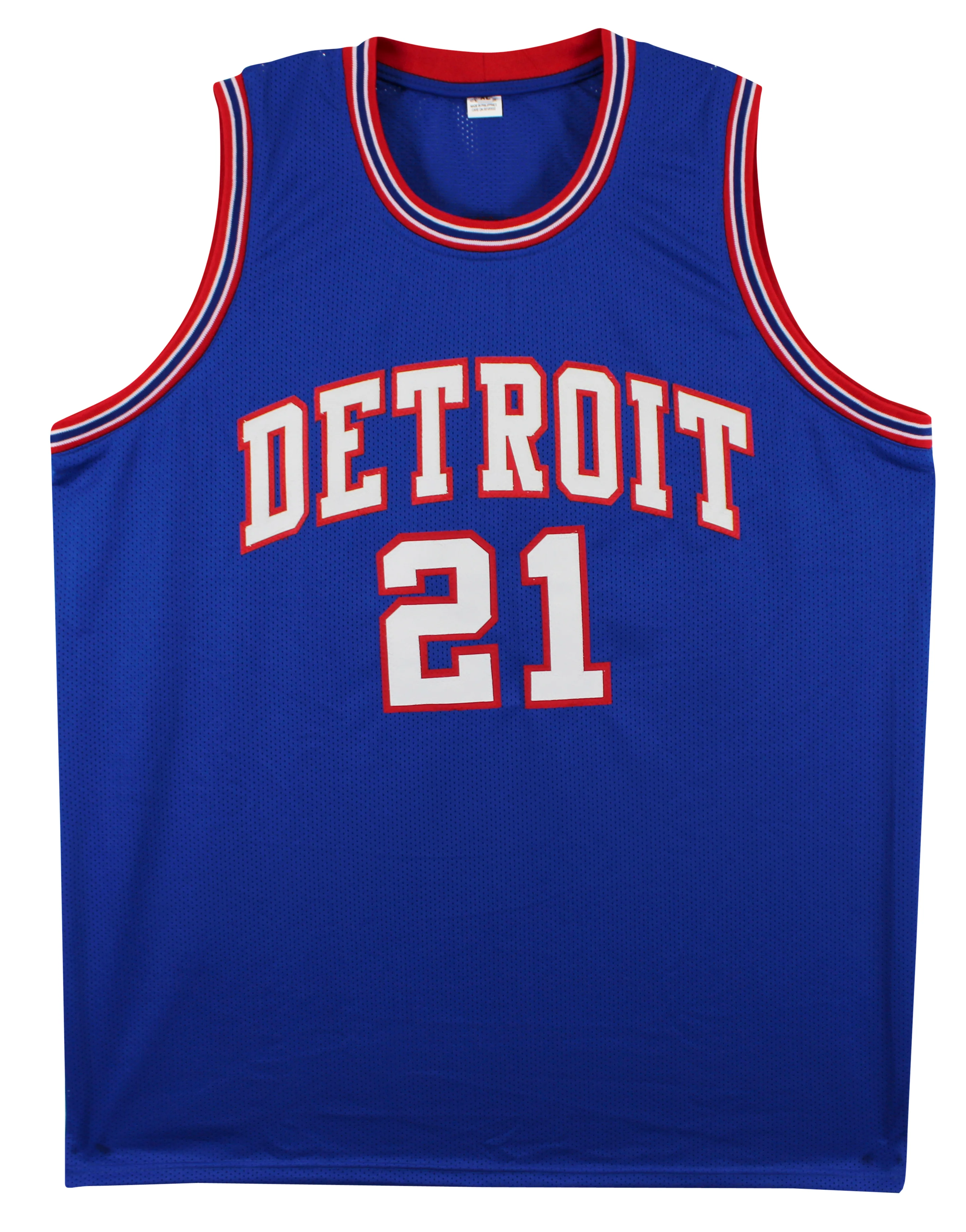 Dave Bing "HOF 90" Authentic Signed Blue Pro Style Jersey BAS Witnessed - Image 4