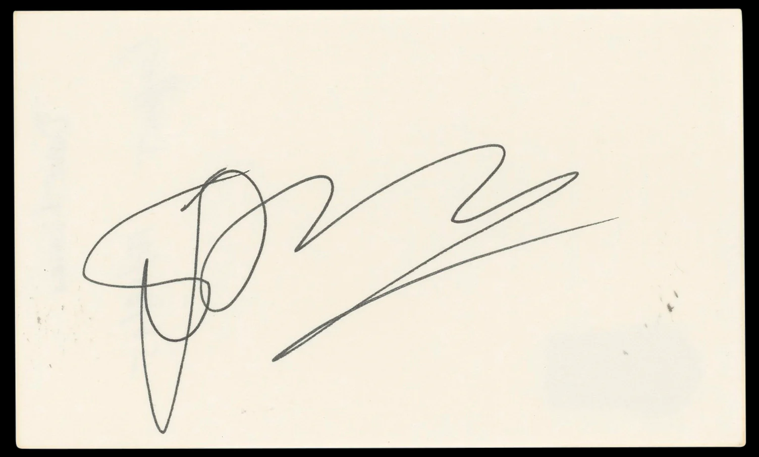 Dave Thomas Rat Race Authentic Signed 3x5 Index Card Autographed BAS #BN33311