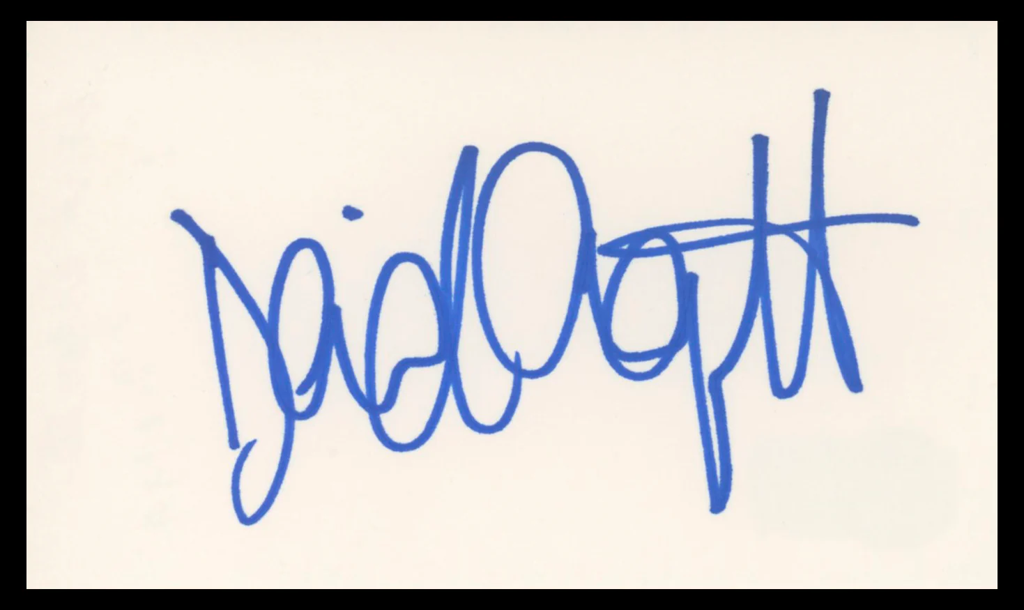 David Arquette Scream Authentic Signed 3x5 Index Card Autographed BAS #BV02193