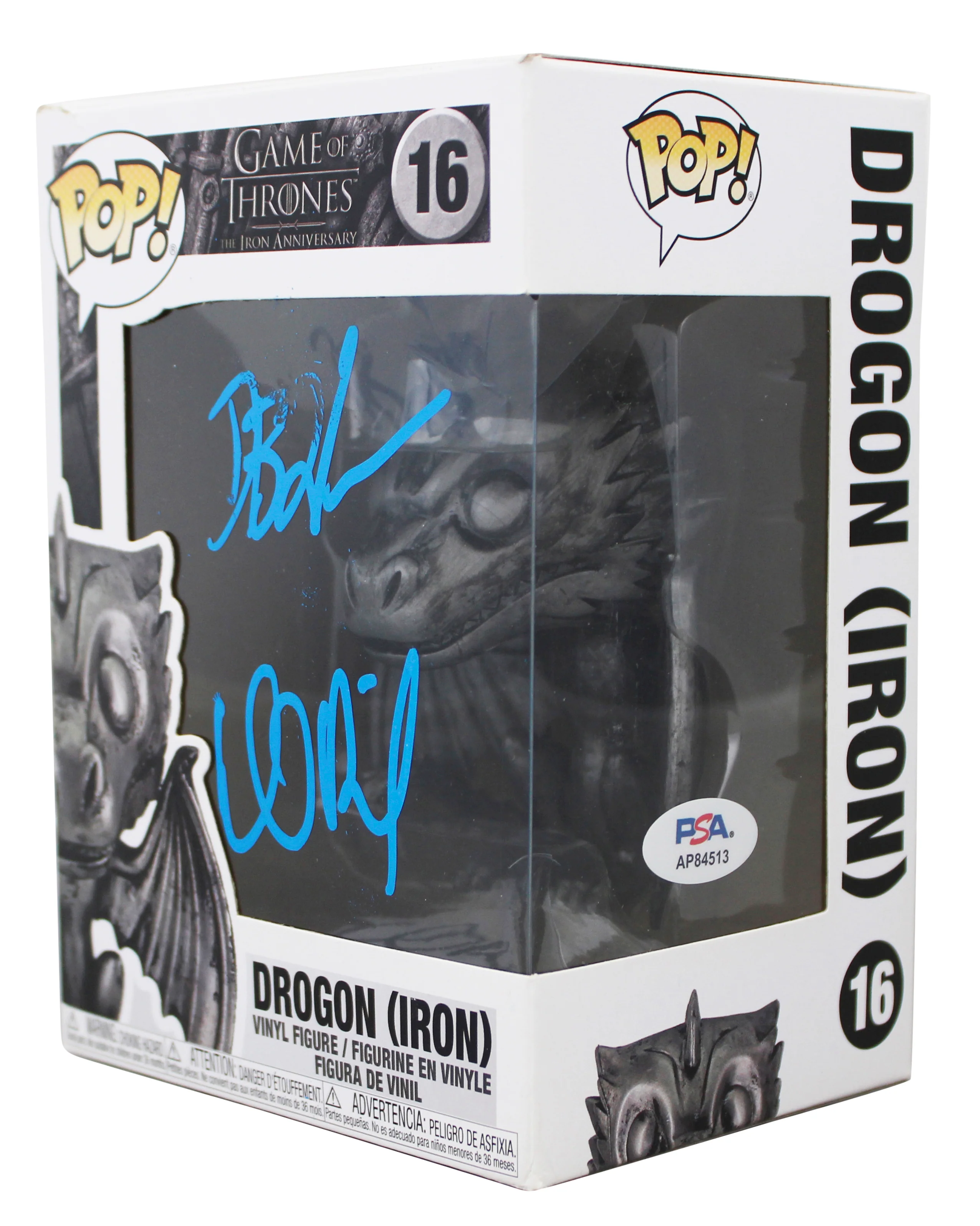 David Benioff & D.B. Weiss GOT Signed Drogon #16 Funko Pop Vinyl Figure PSA/DNA - Image 3
