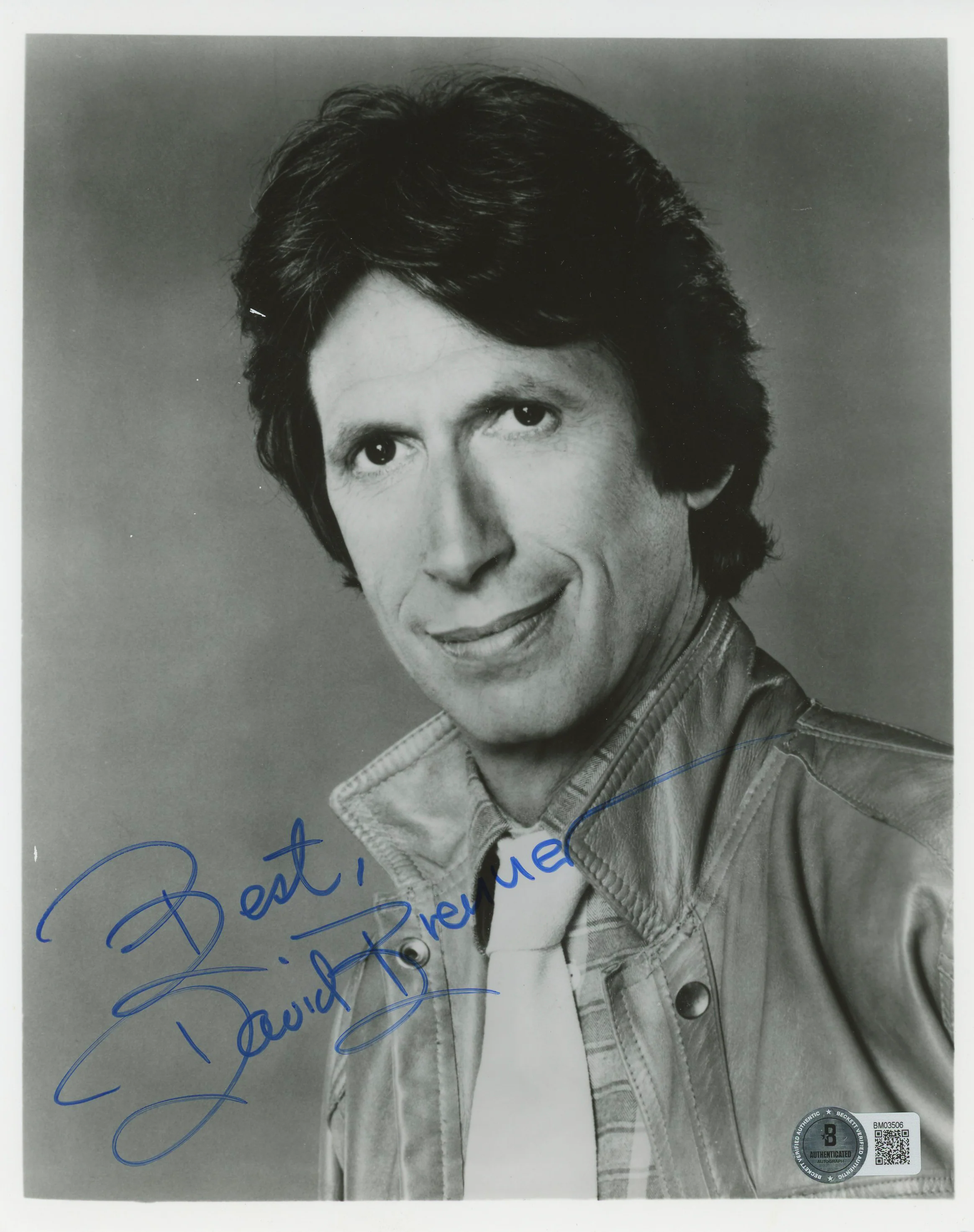 David Brenner Worth Winning "Best" Authentic Signed 8x10 Photo BAS #BM03506